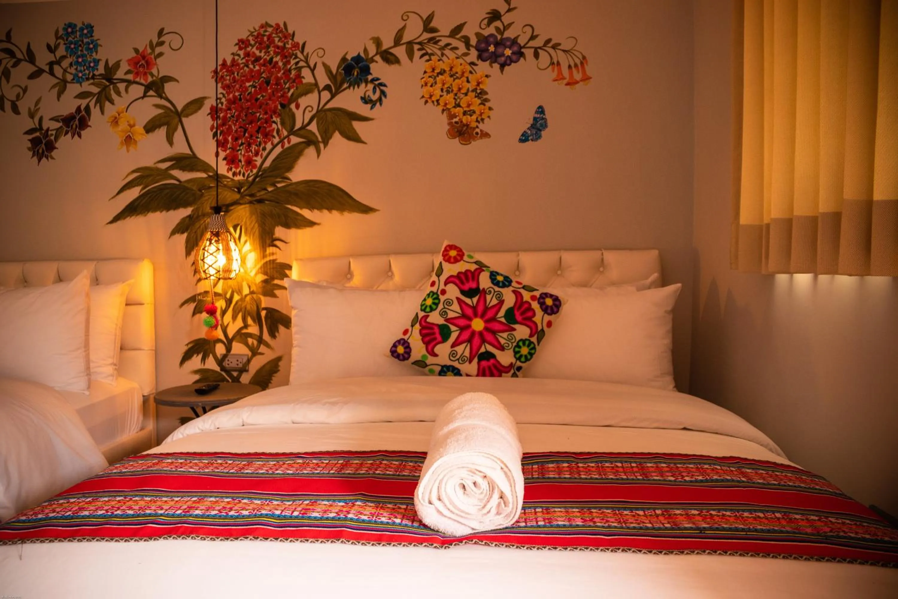 Bed in Home Garden Hotel