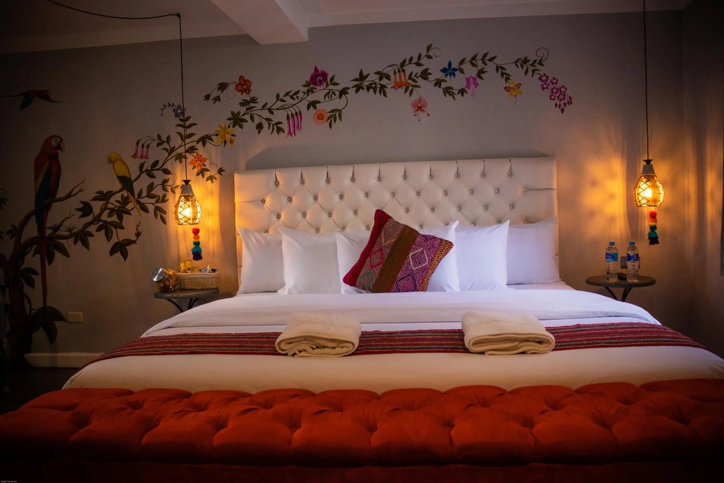 Bed in Home Garden Hotel