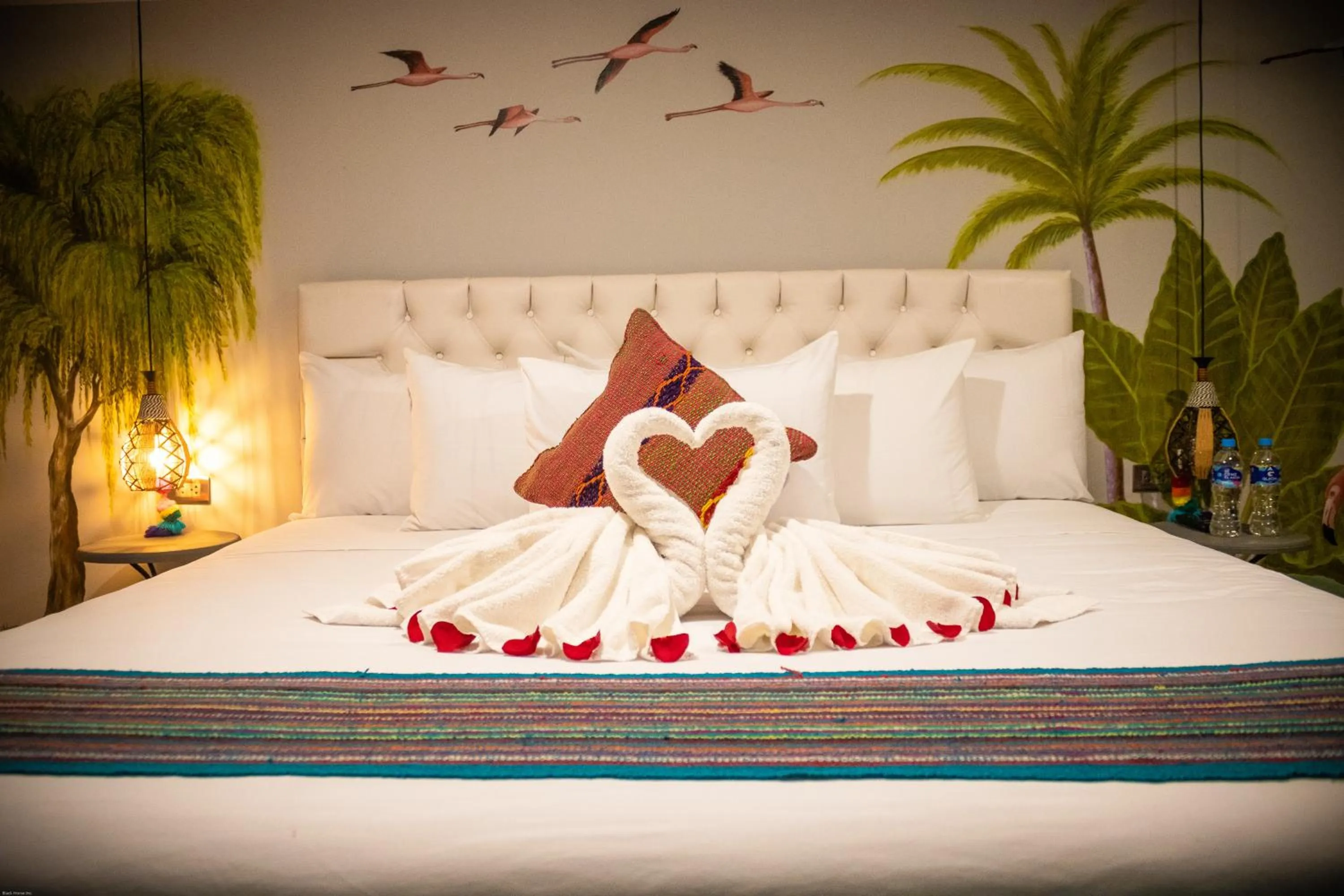 Bed in Home Garden Hotel