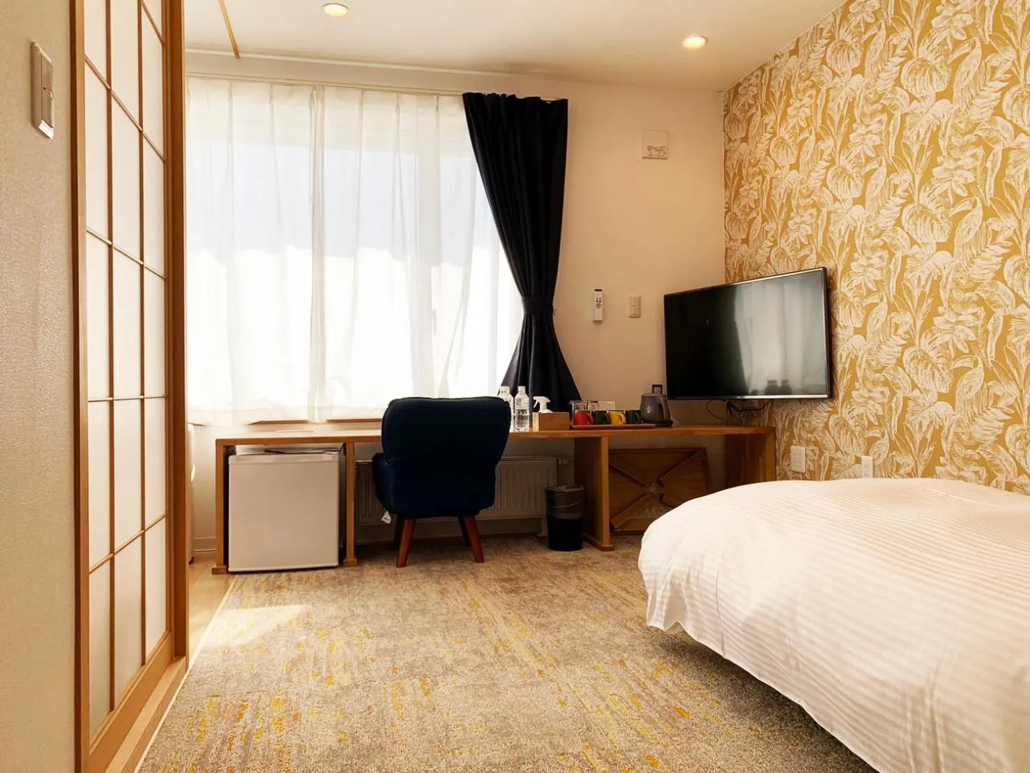 Photo of the whole room, Bed in Hotel Hanafuji Inn