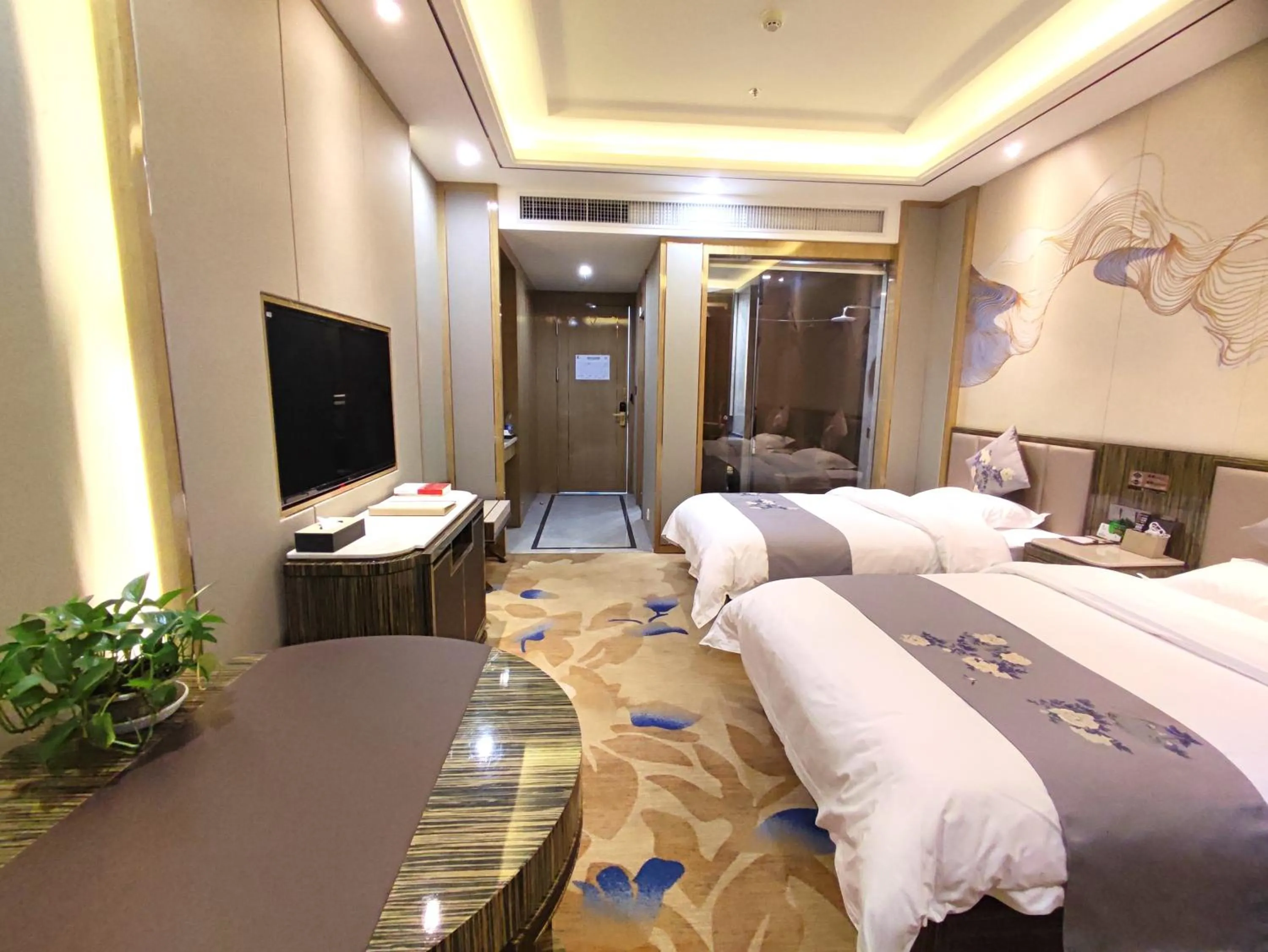 Bed in Zhangye KAI RUI Hotel