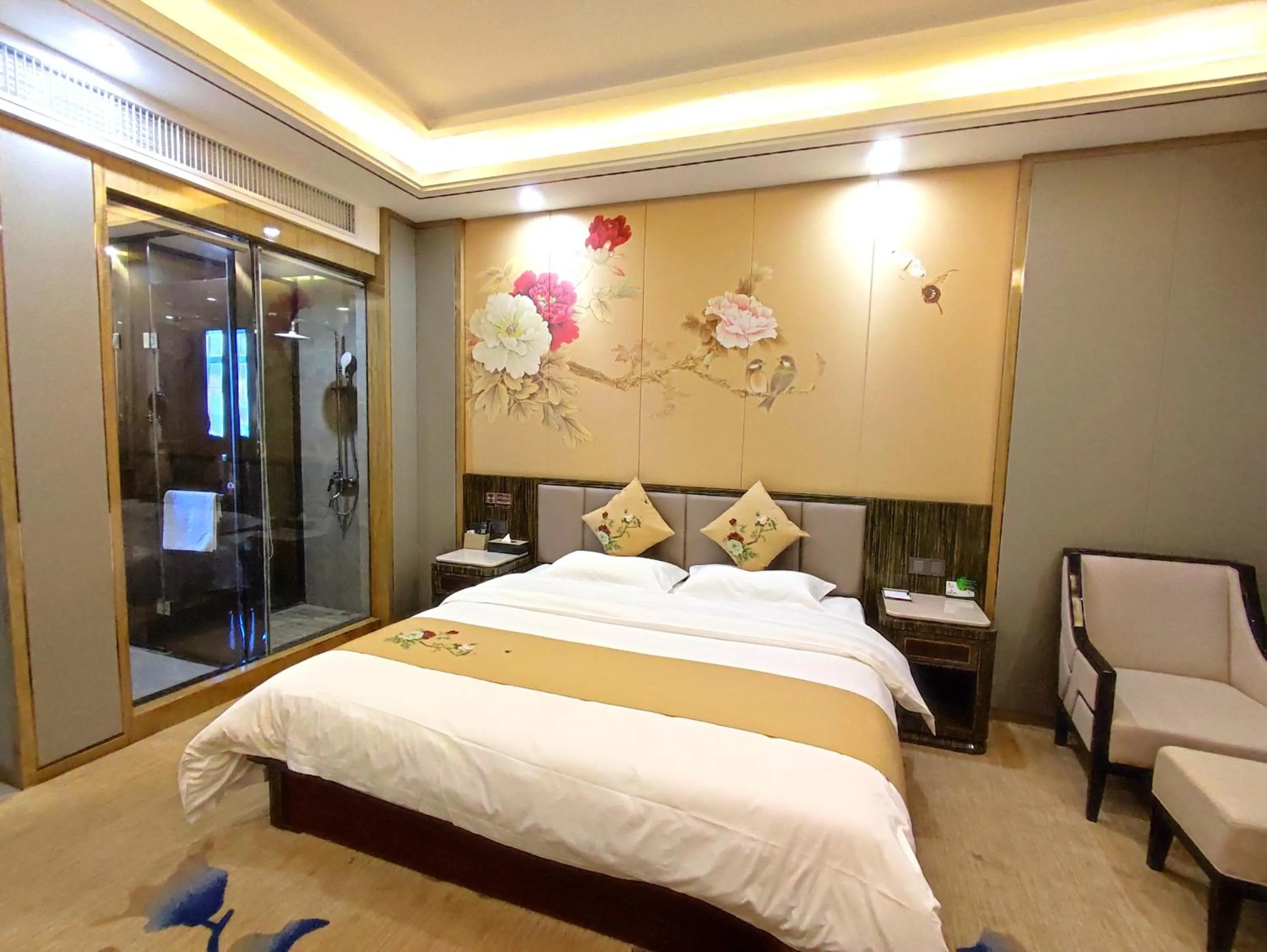 Bed in Zhangye KAI RUI Hotel