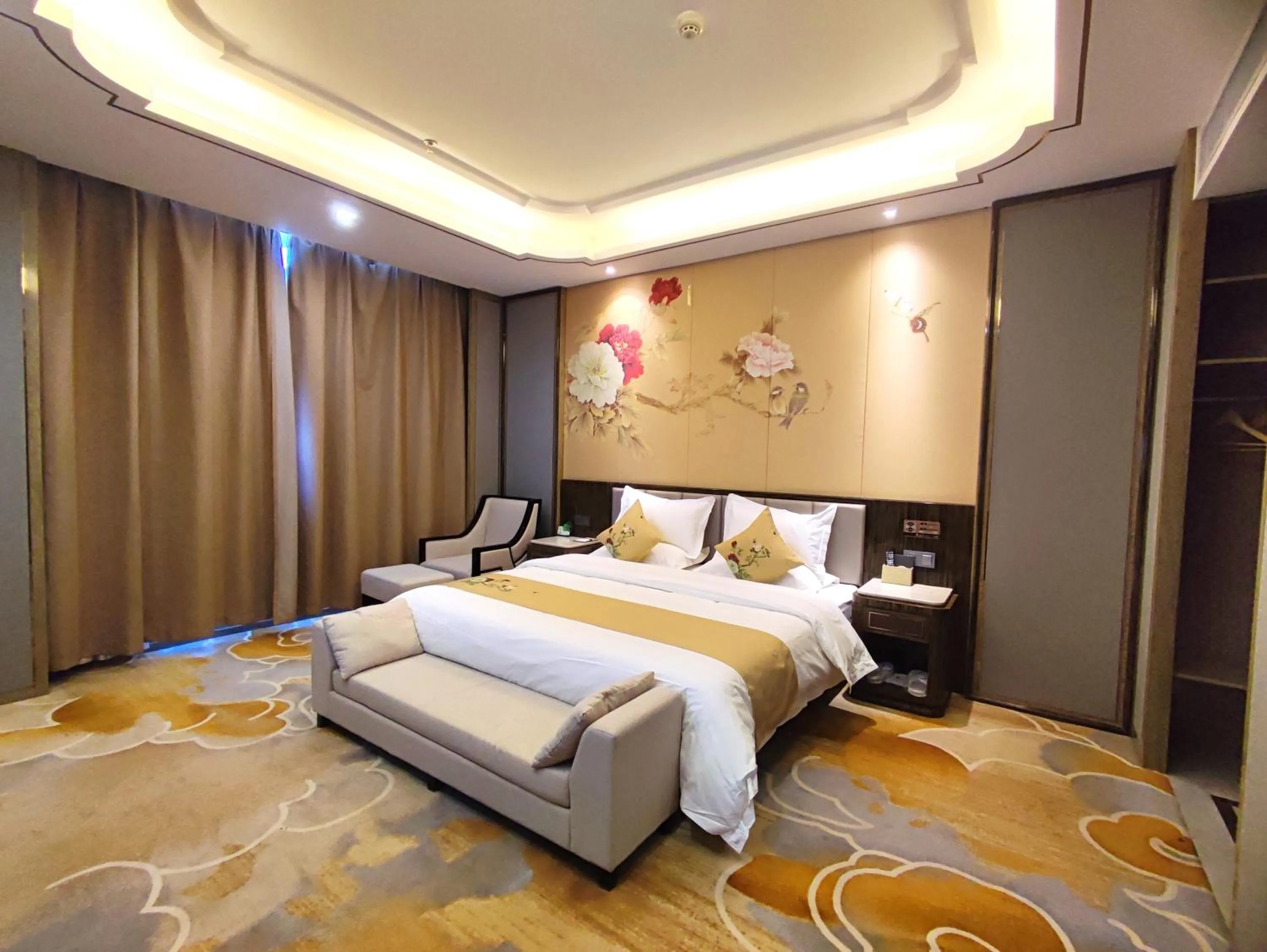 Bed in Zhangye KAI RUI Hotel