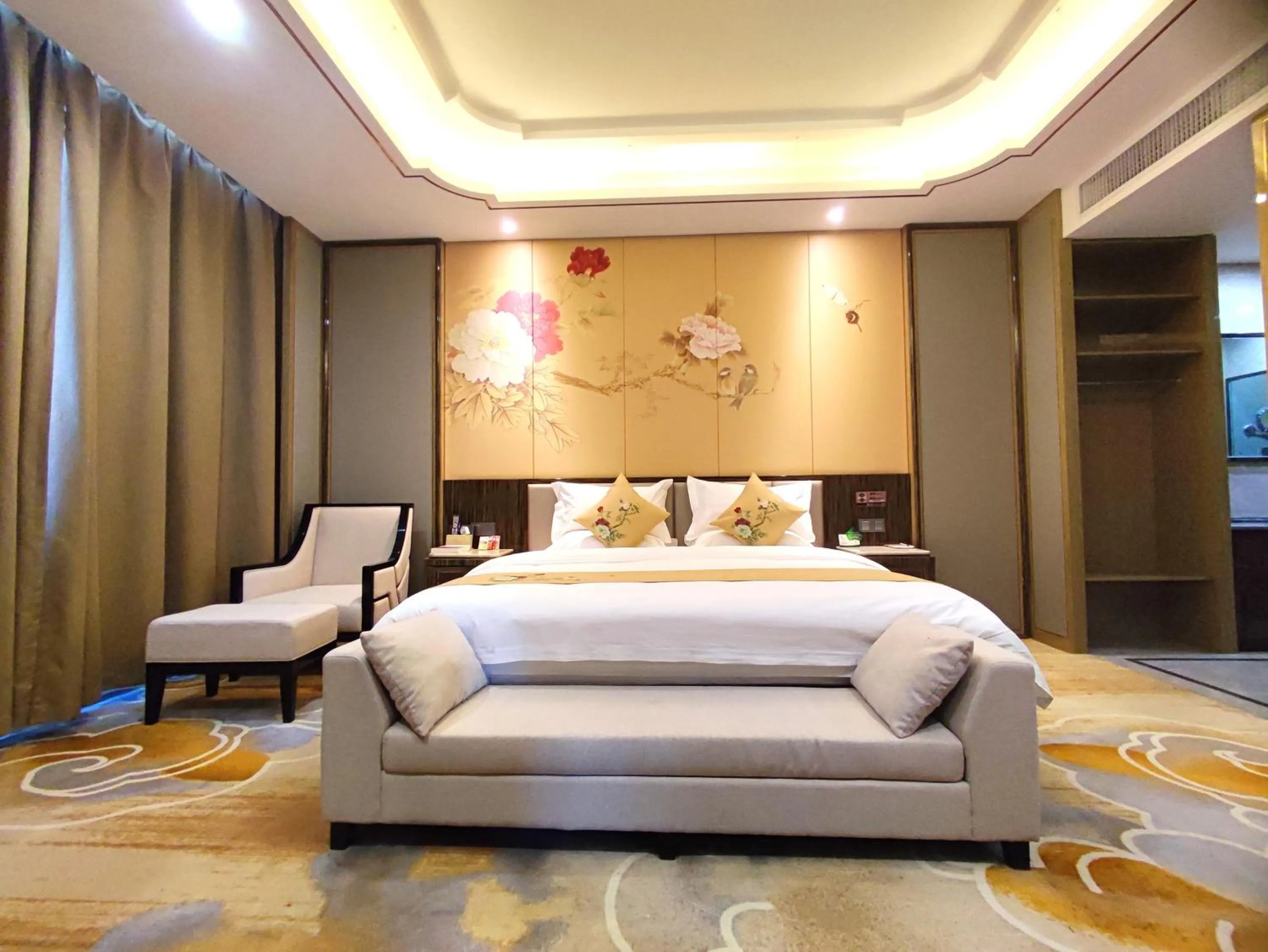 Bed in Zhangye KAI RUI Hotel