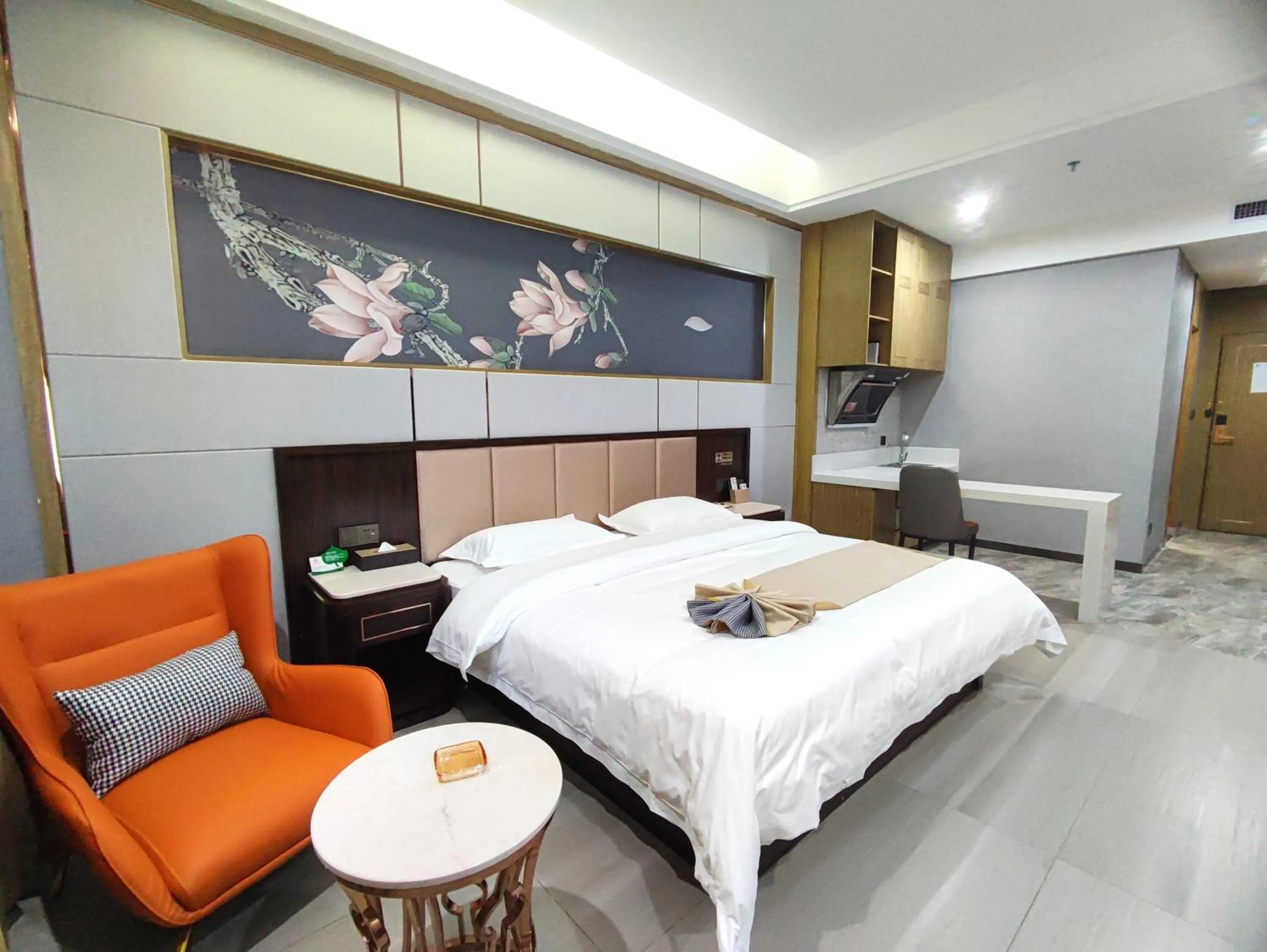 Bed in Zhangye KAI RUI Hotel