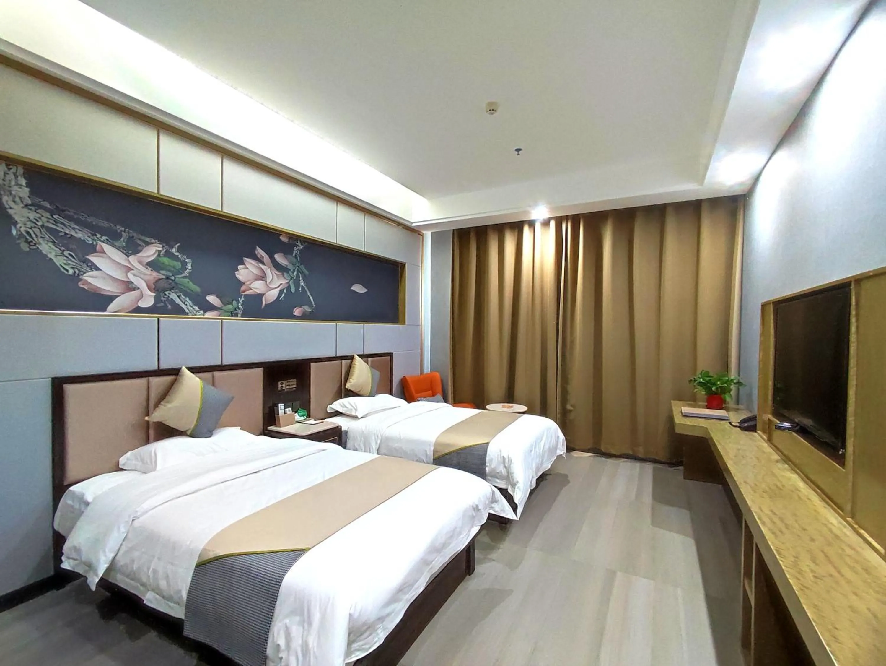 Bed in Zhangye KAI RUI Hotel