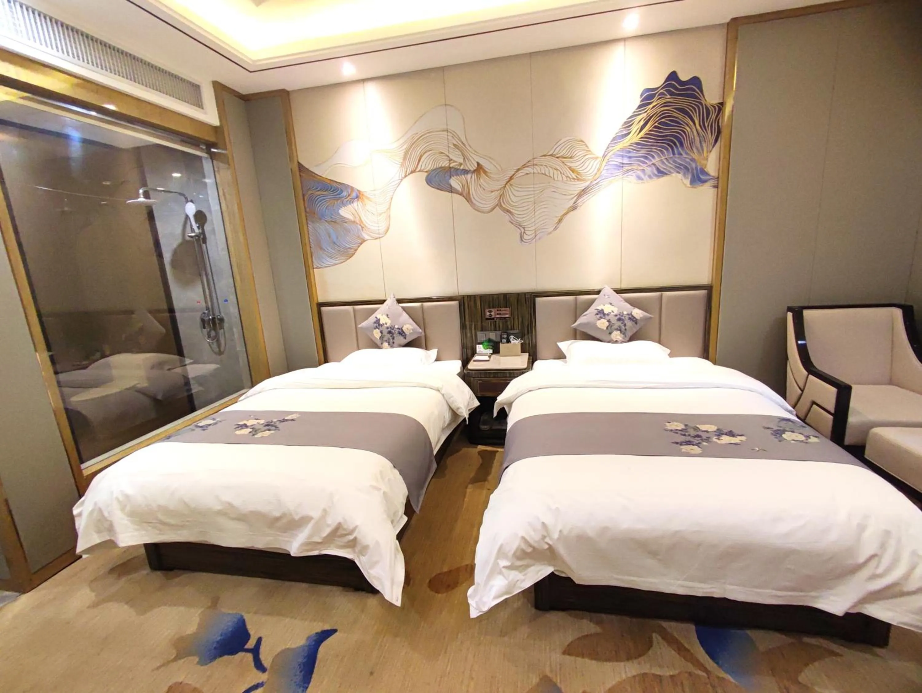 Bed in Zhangye KAI RUI Hotel