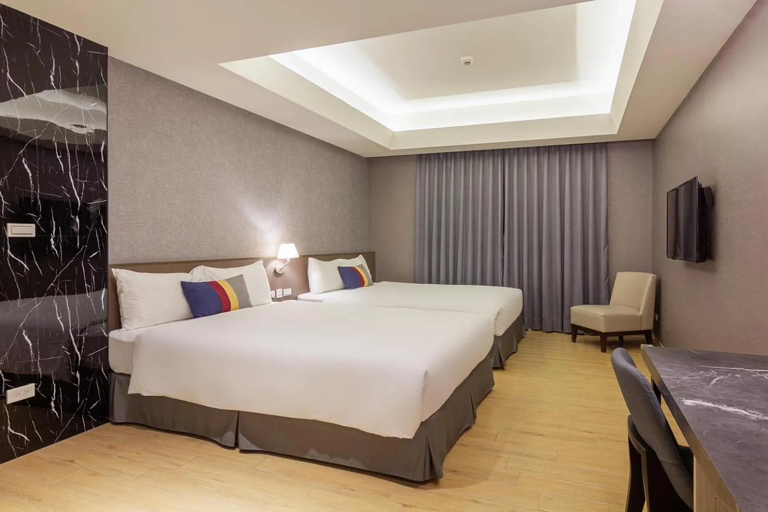 Bed in CHECK inn New Taipei LuZhou