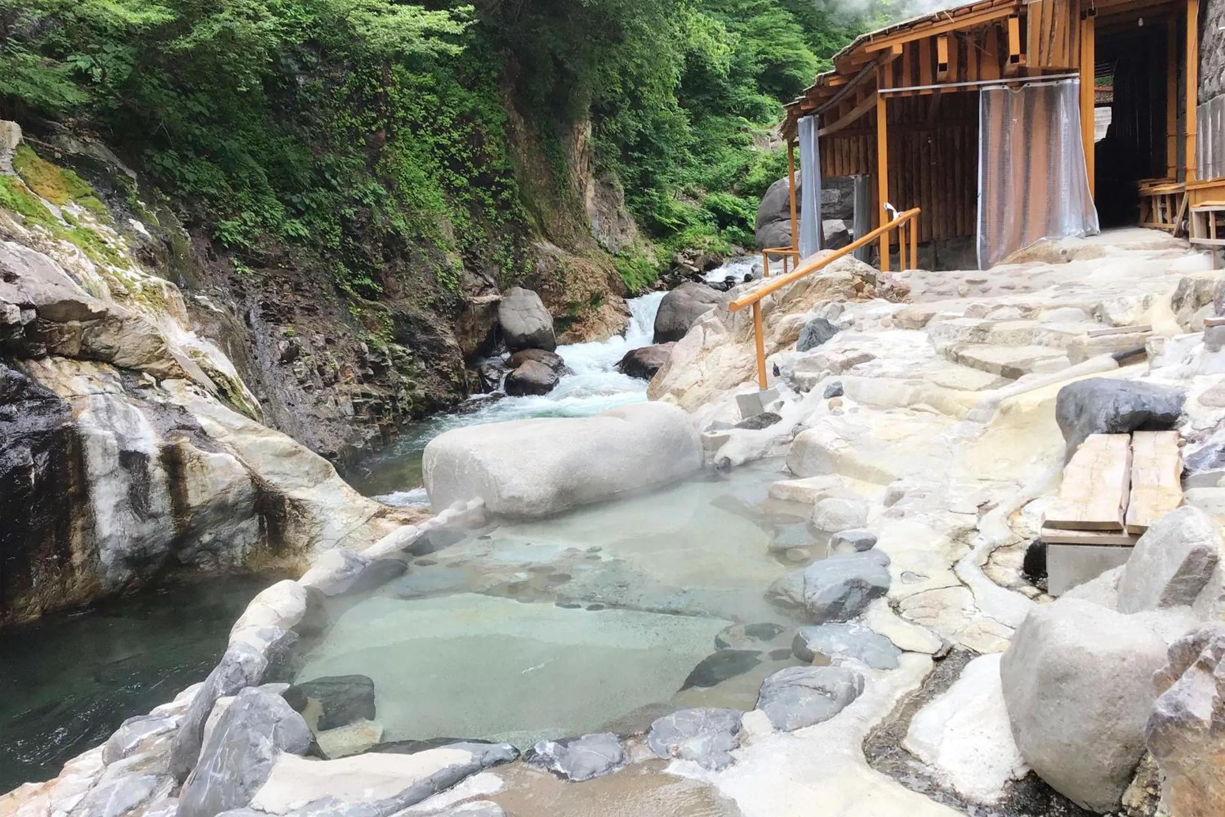 Natural landscape in Nikko Nationalpark Kawamata Onsen KURA