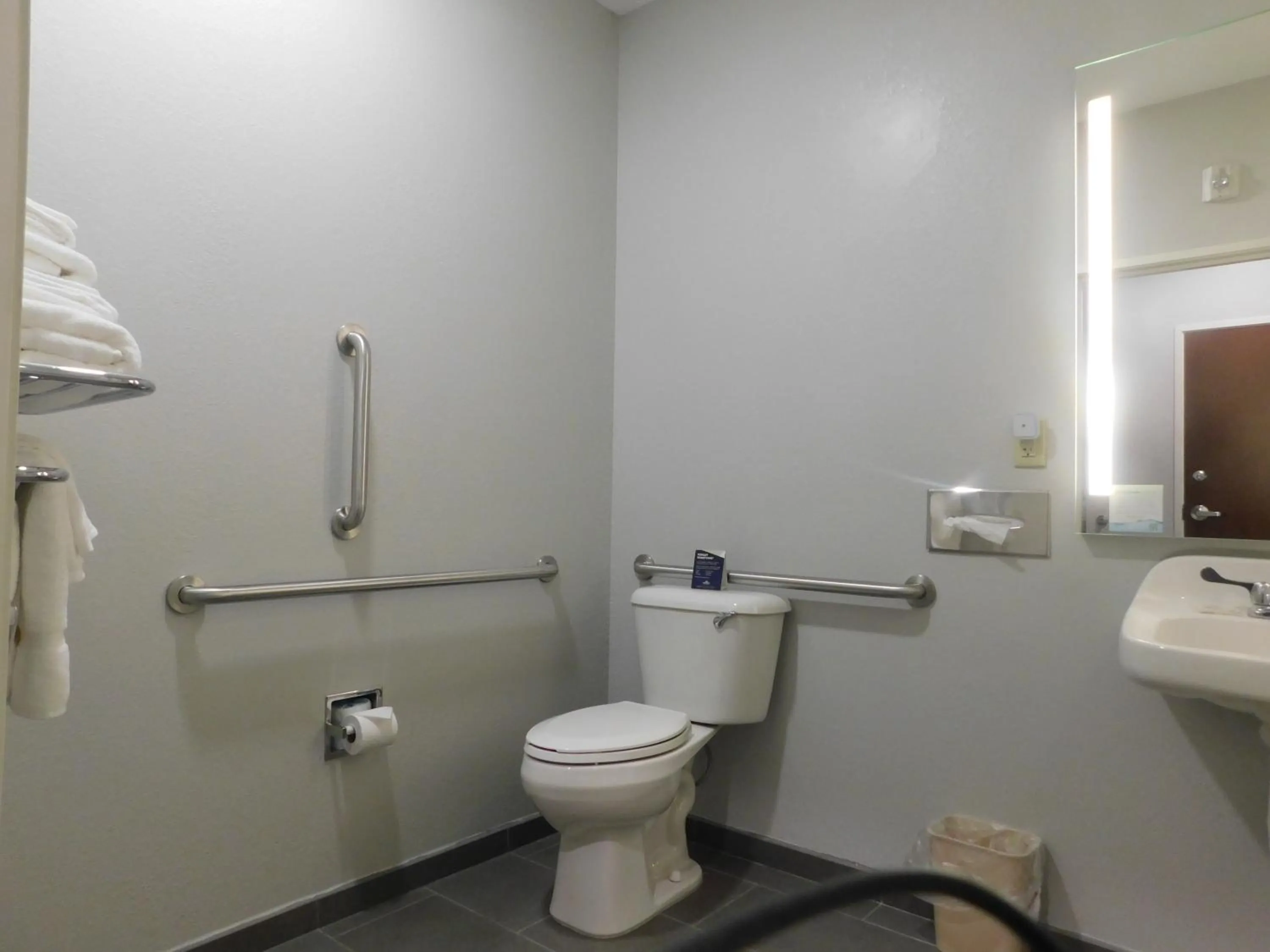 Bathroom in Microtel Inn & Suites by Wyndham Wheeling at The Highlands