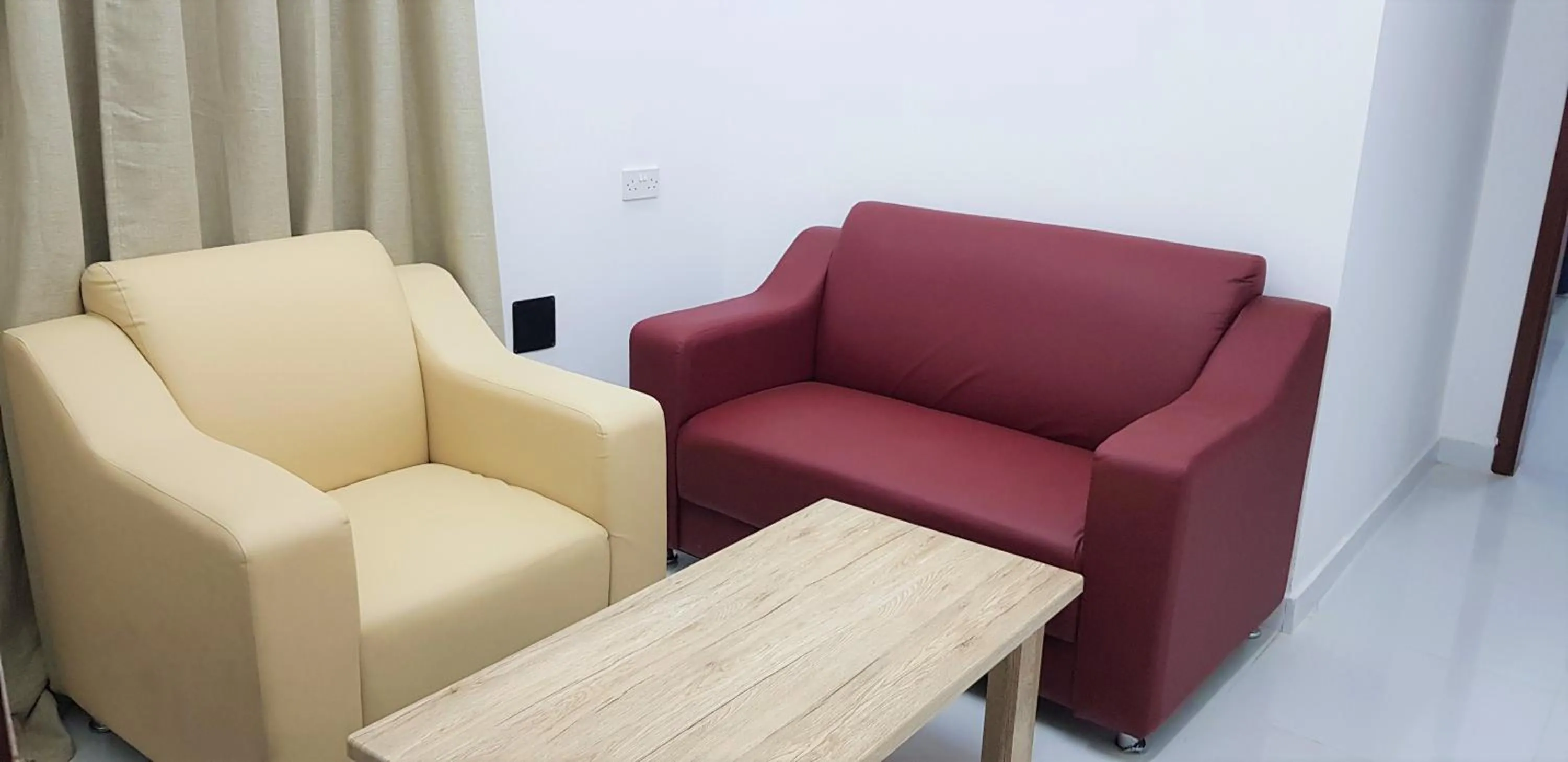 Seating area in Duqm Suites