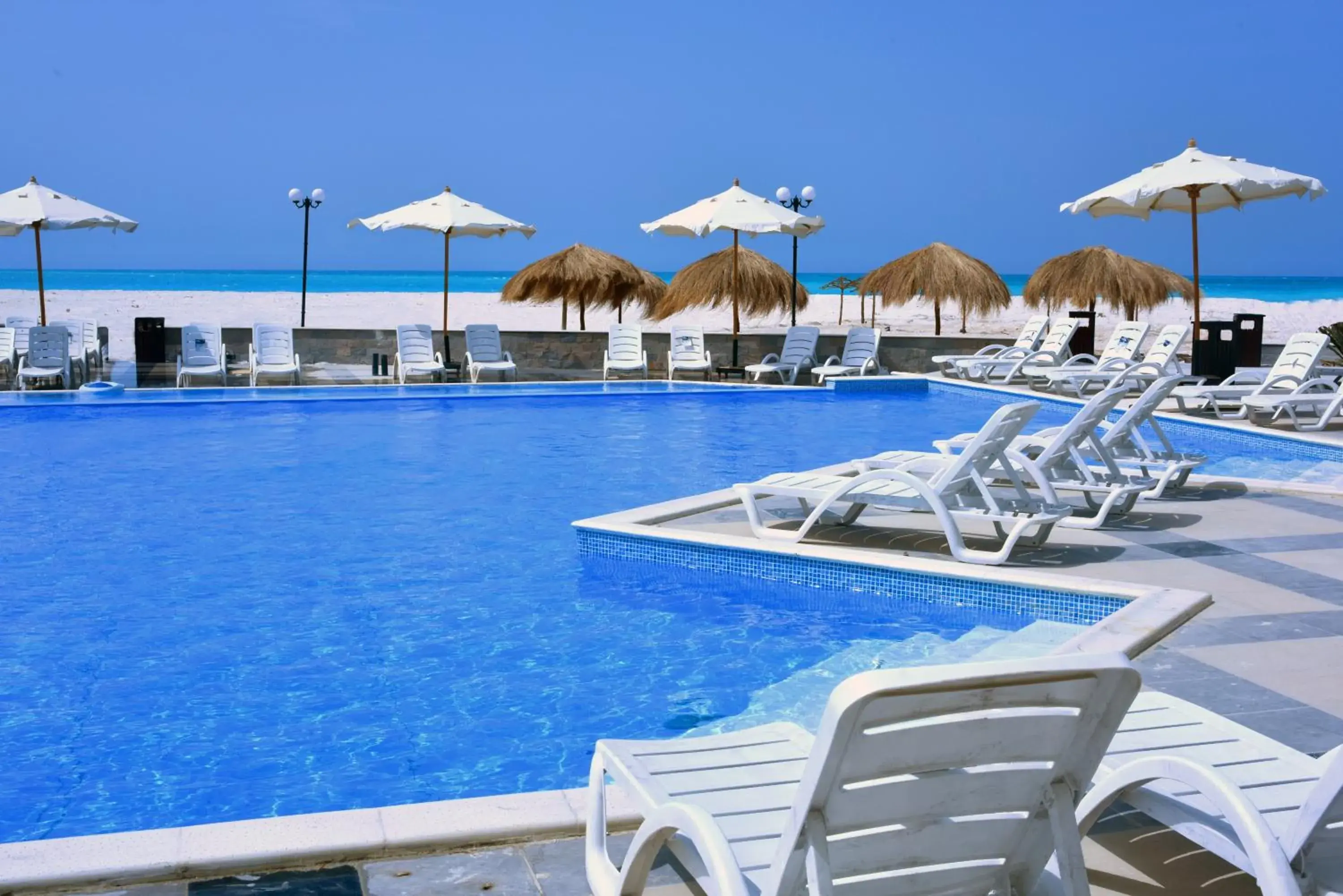 Pool view in Hotelux La Playa Alamein Pool view in Hotelux La Playa Alamein