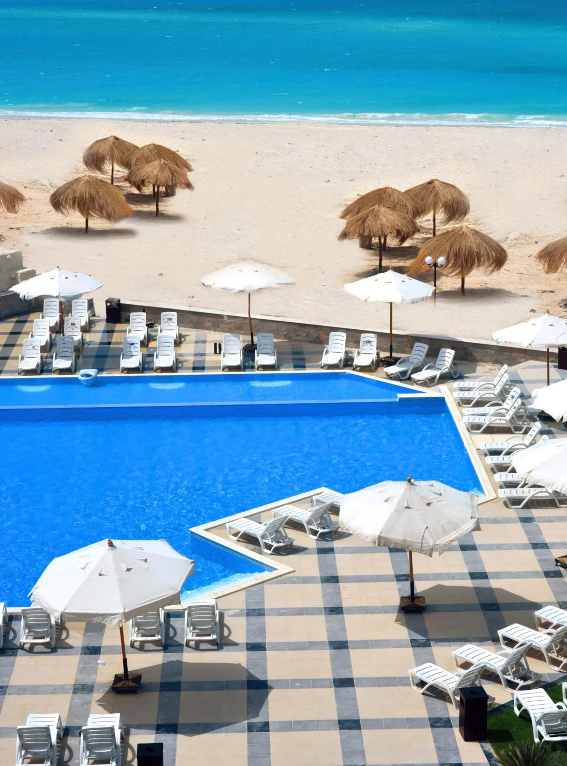 Pool view in Hotelux La Playa Alamein
