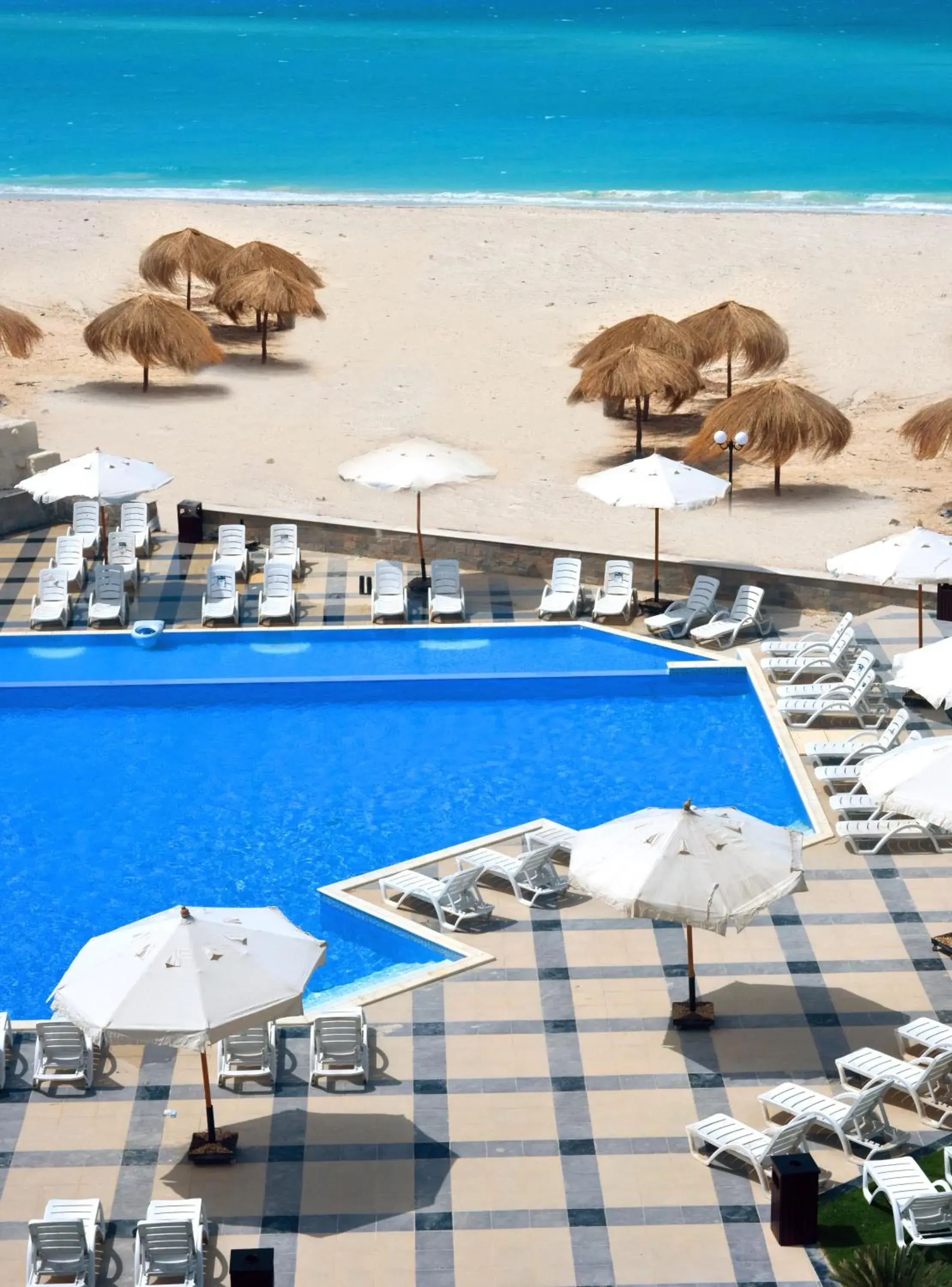 Pool view in Hotelux La Playa Alamein Pool view in Hotelux La Playa Alamein