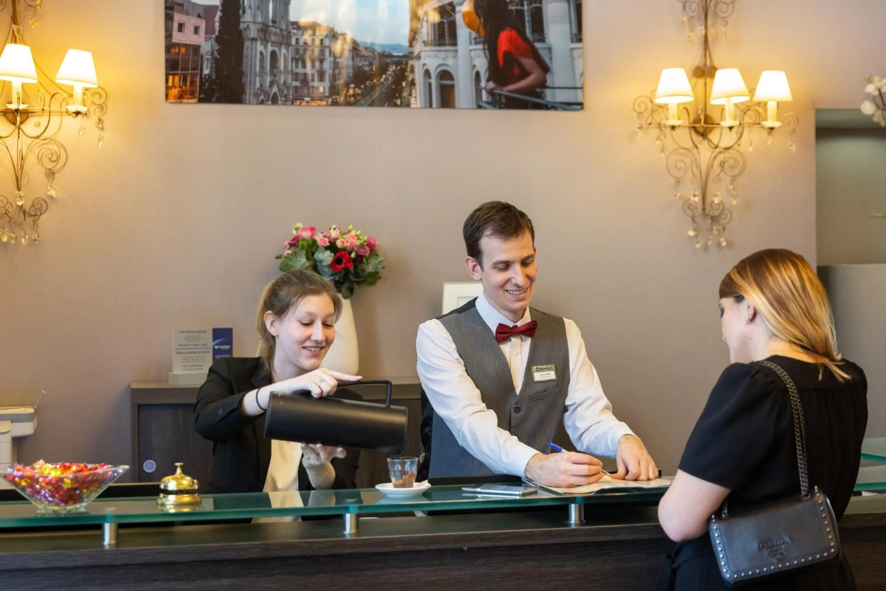 Staff in Best Western Hotel Lakmi Nice