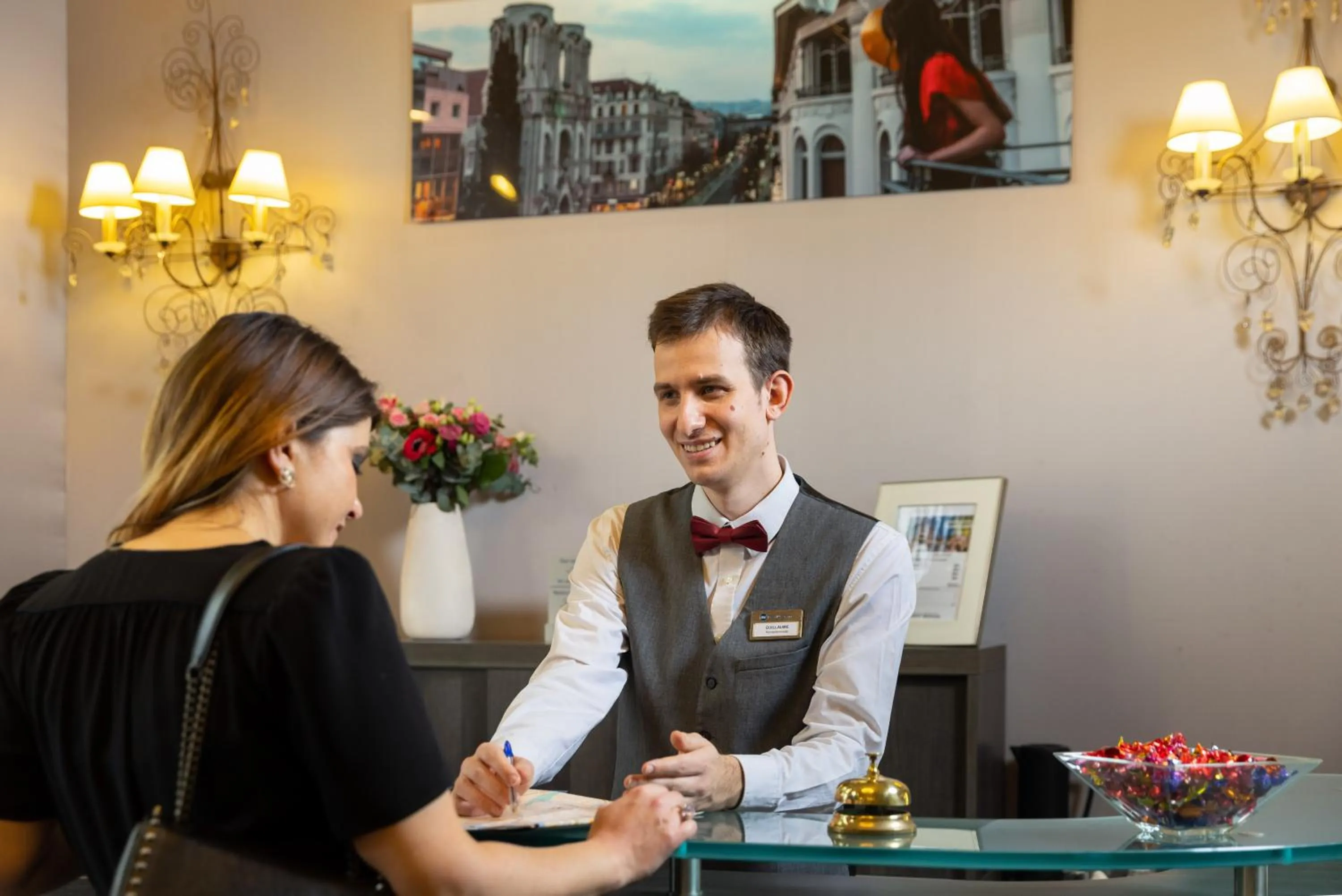 Lobby or reception in Best Western Hotel Lakmi Nice