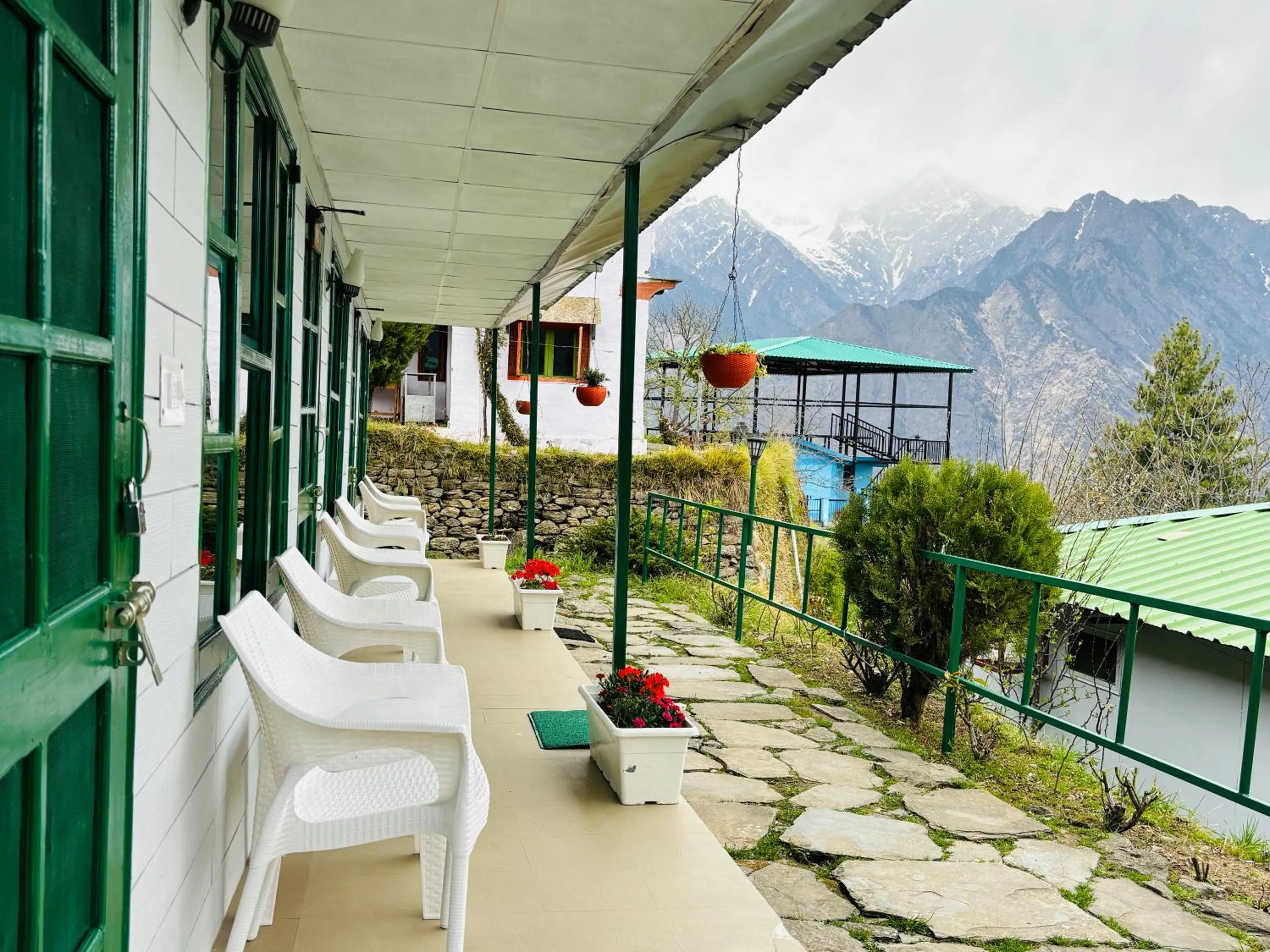 View (from property/room) in Himalayan High, Auli, By Himalayan Eco Lodges