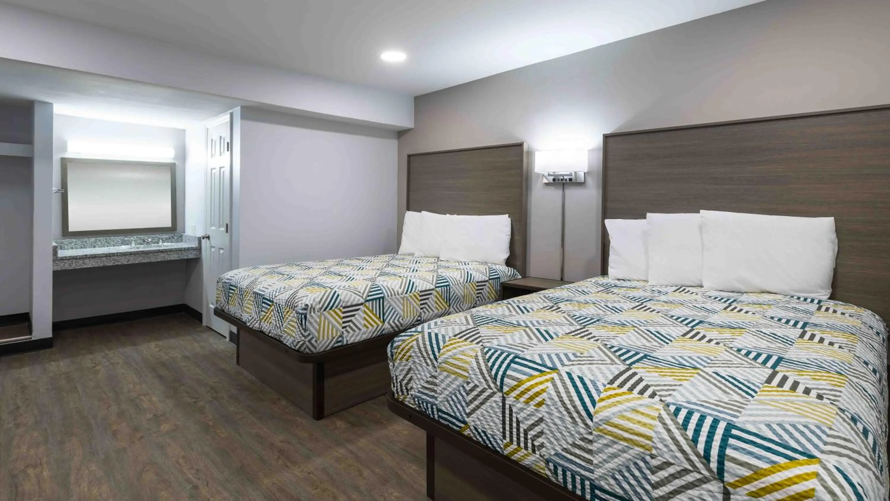 Bed in Motel 6 Hickory NC