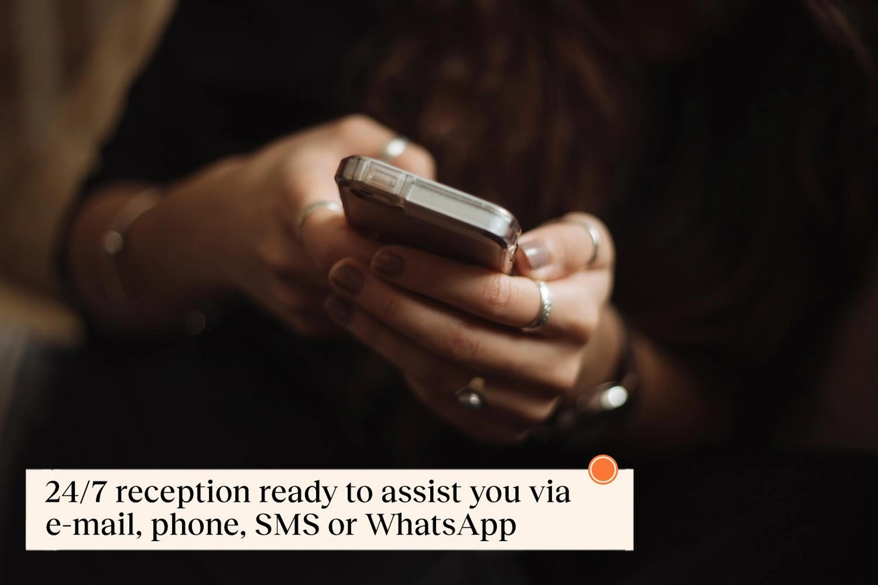 Text overlay in Rosenborg Hotel Apartments