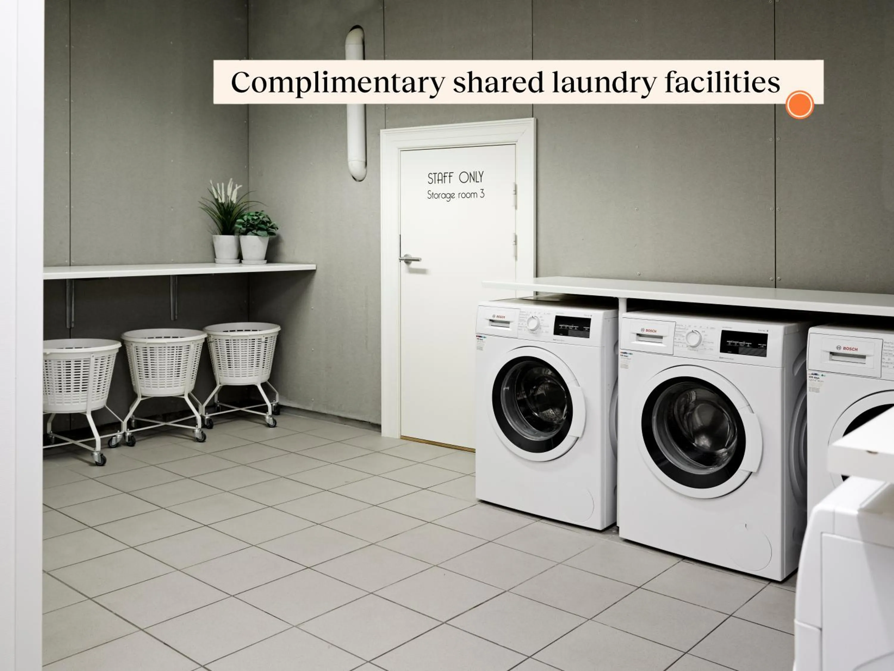 laundry in Rosenborg Hotel Apartments
