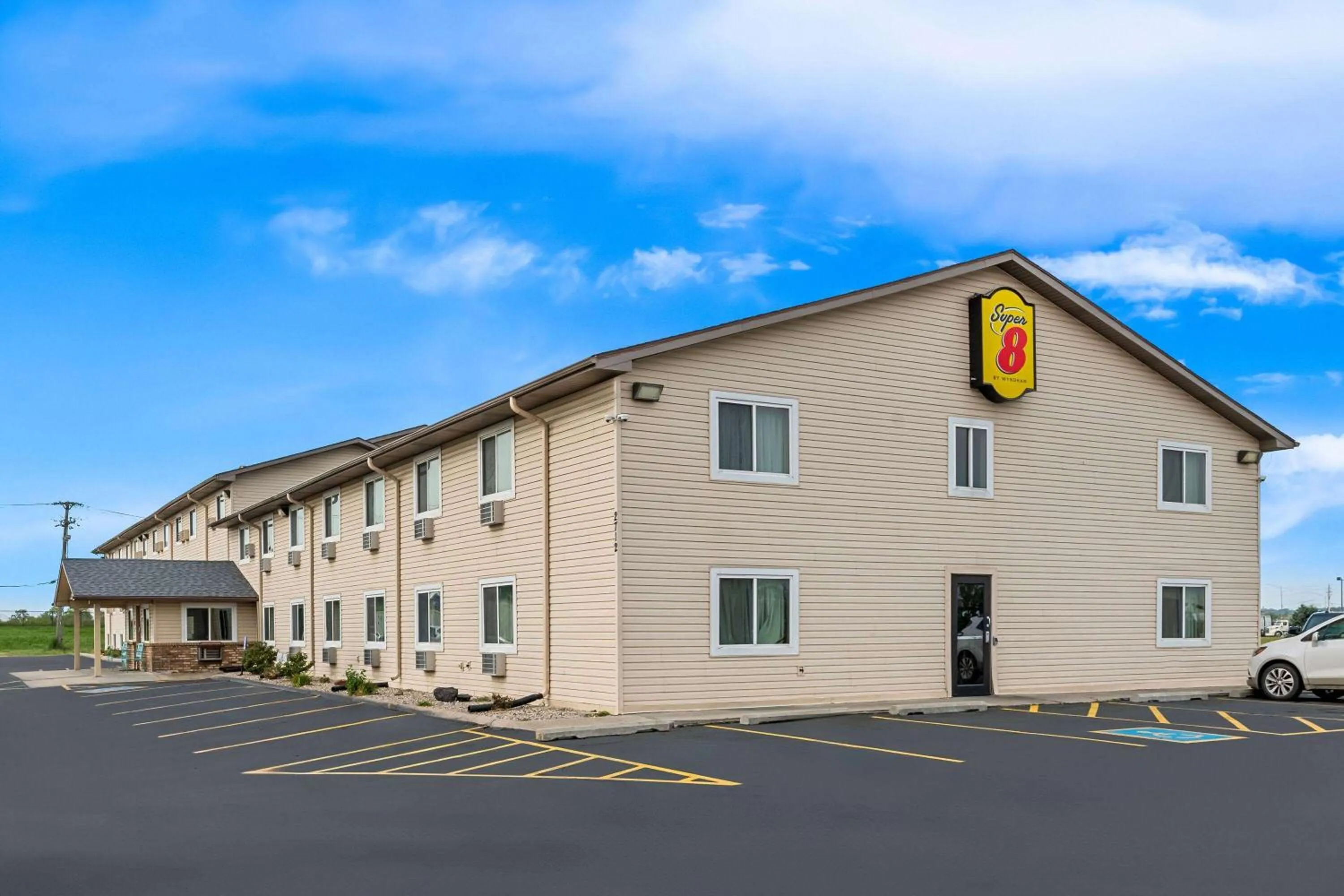 Property building in Super 8 by Wyndham Council Bluffs IA Omaha NE Area