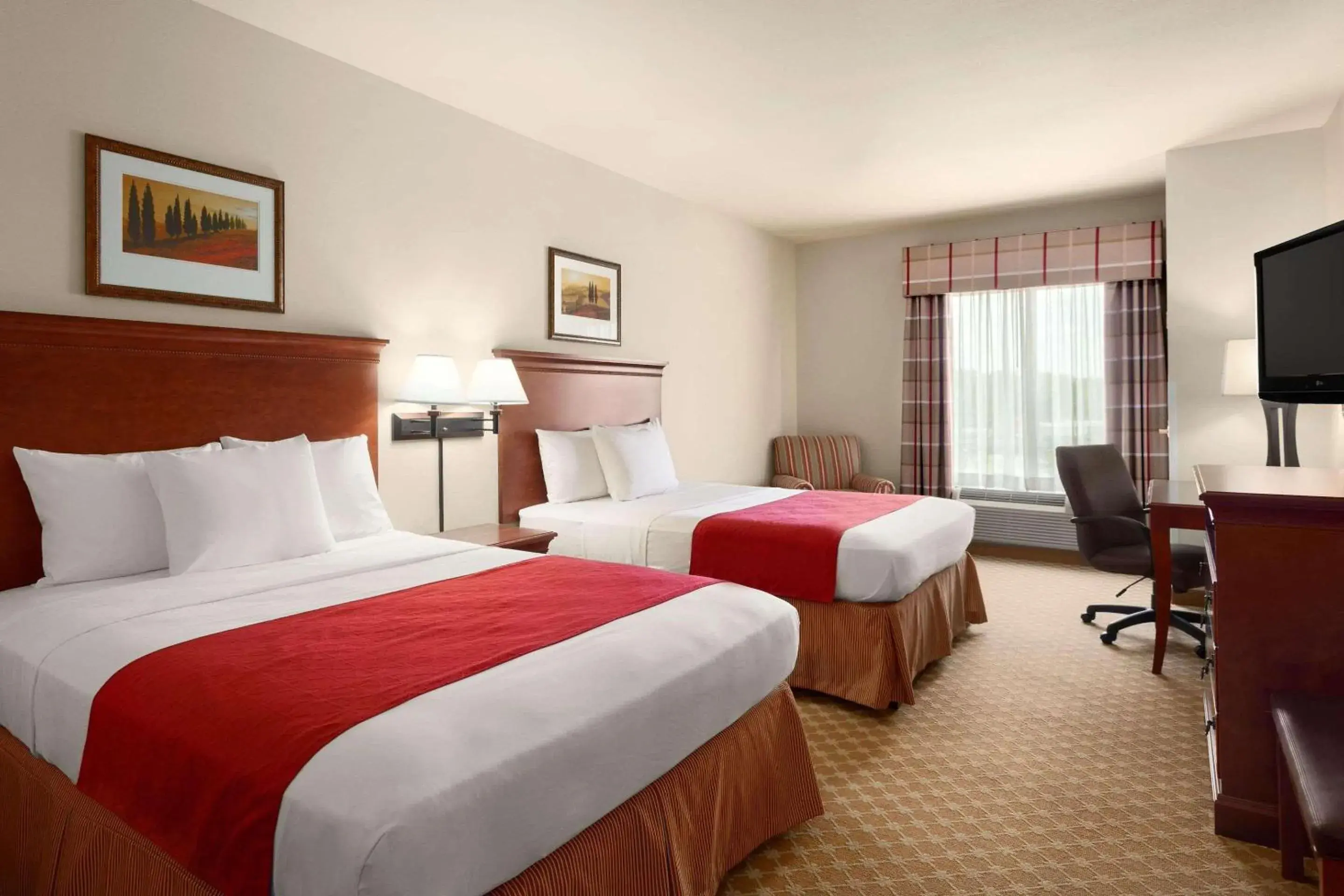 Queen Room with Two Queen Beds and Roll-In Shower - Non-Smoking in Country Inn & Suites by Radisson, Tifton, GA Queen Room with Two Queen Beds and Roll-In Shower - Non-Smoking in Country Inn & Suites by Radisson, Tifton, GA