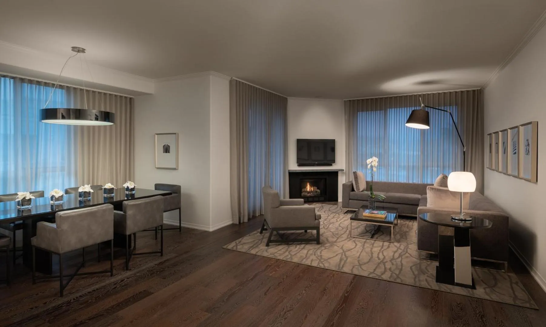 Living room in AKA Beverly Hills