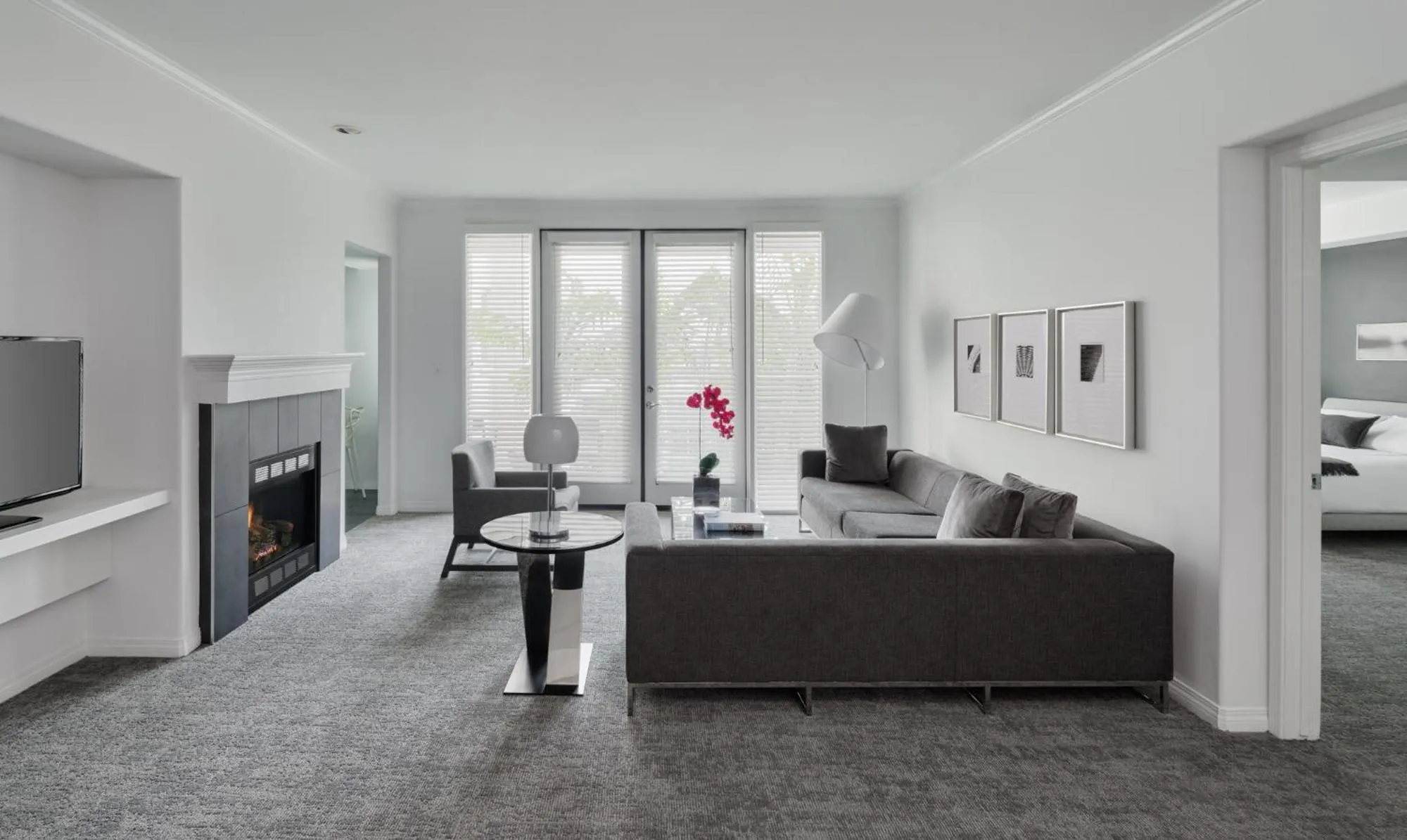 Seating area in AKA Beverly Hills