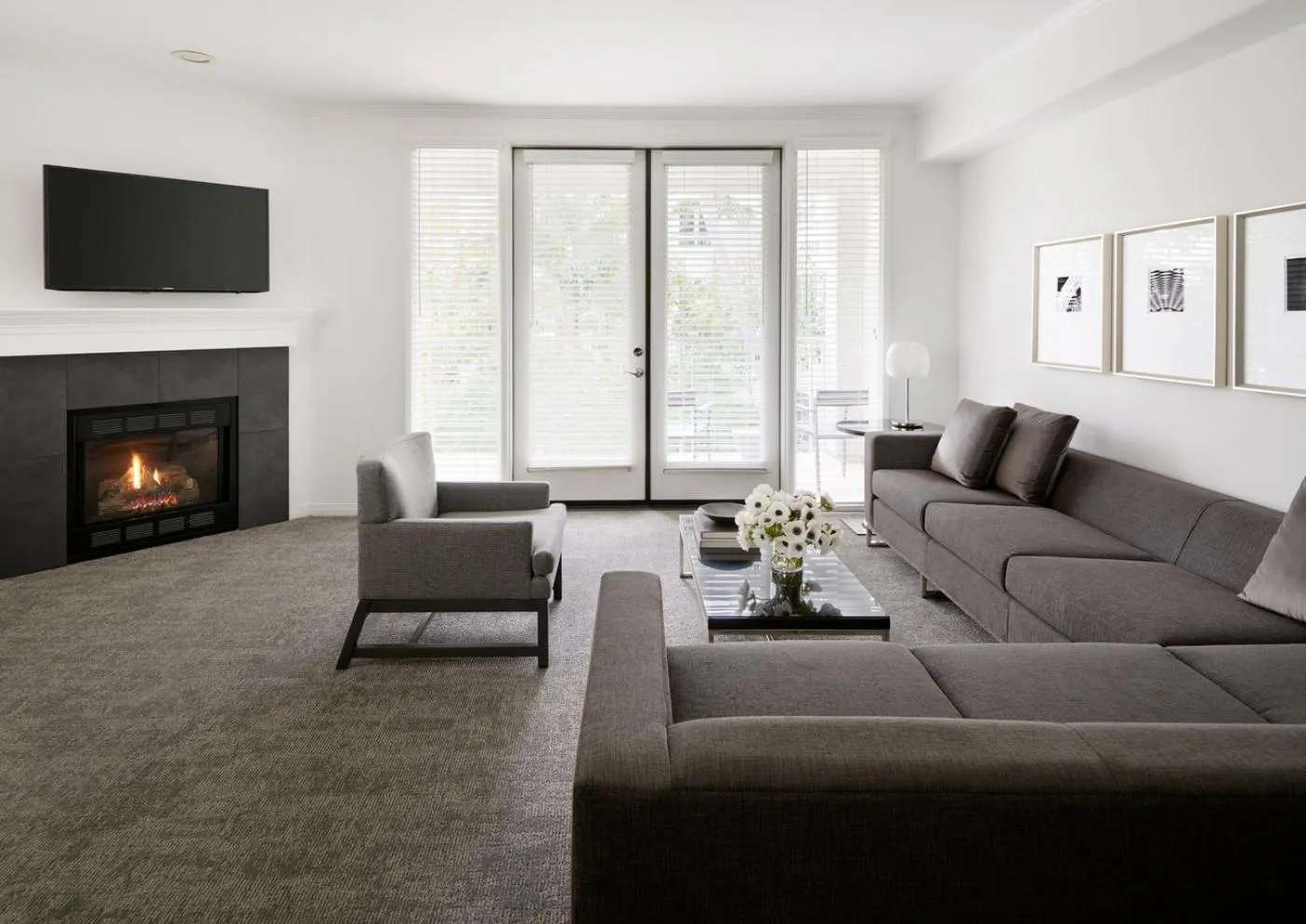 Living room in AKA Beverly Hills