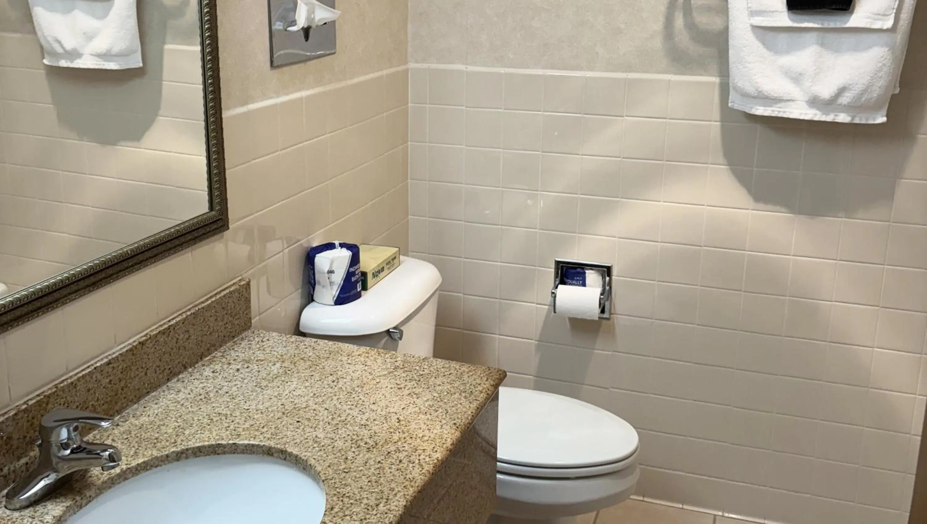 Bathroom in Magnuson Grand Pioneer Inn and Suites