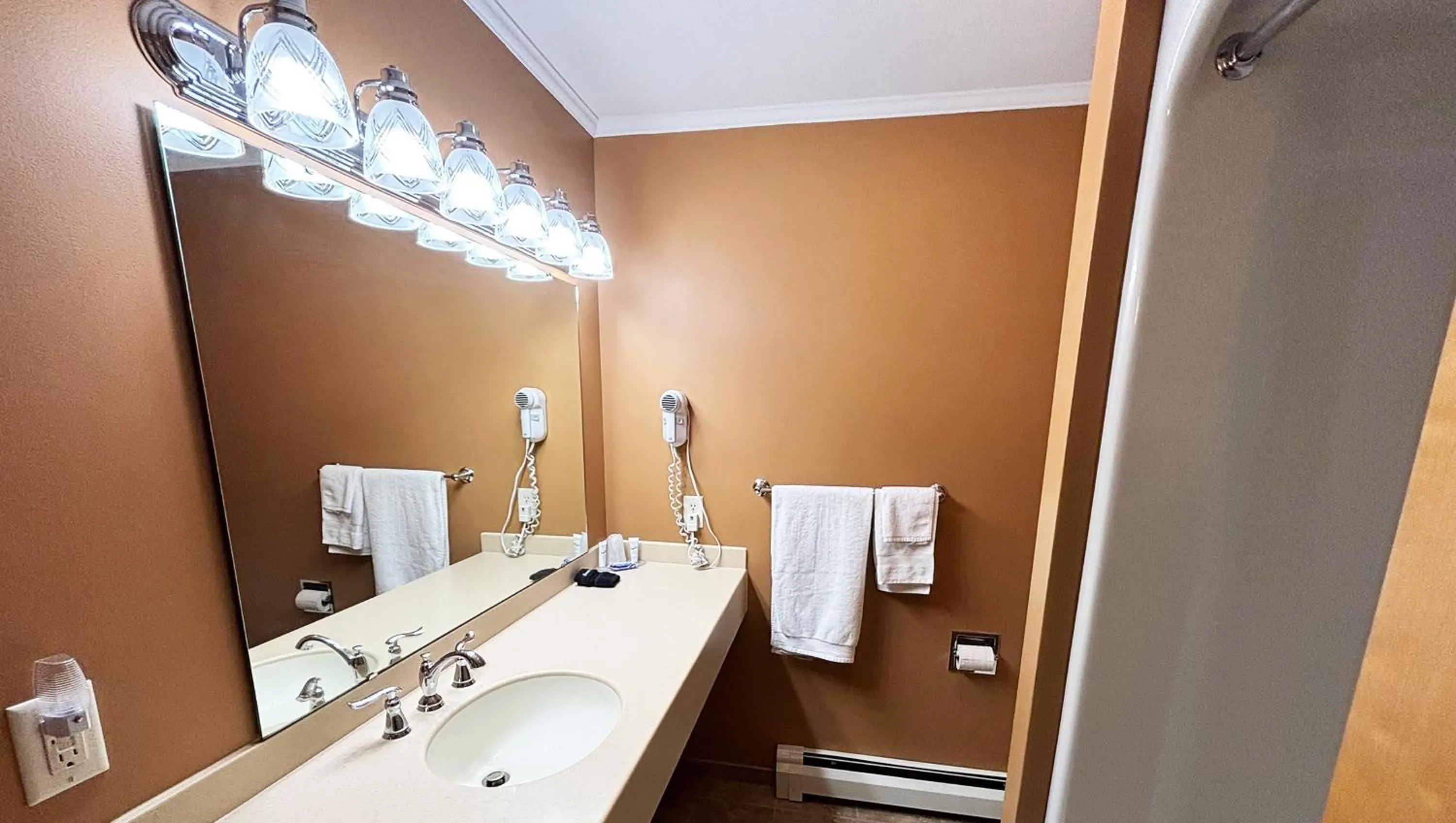 Bathroom in Magnuson Grand Pioneer Inn and Suites