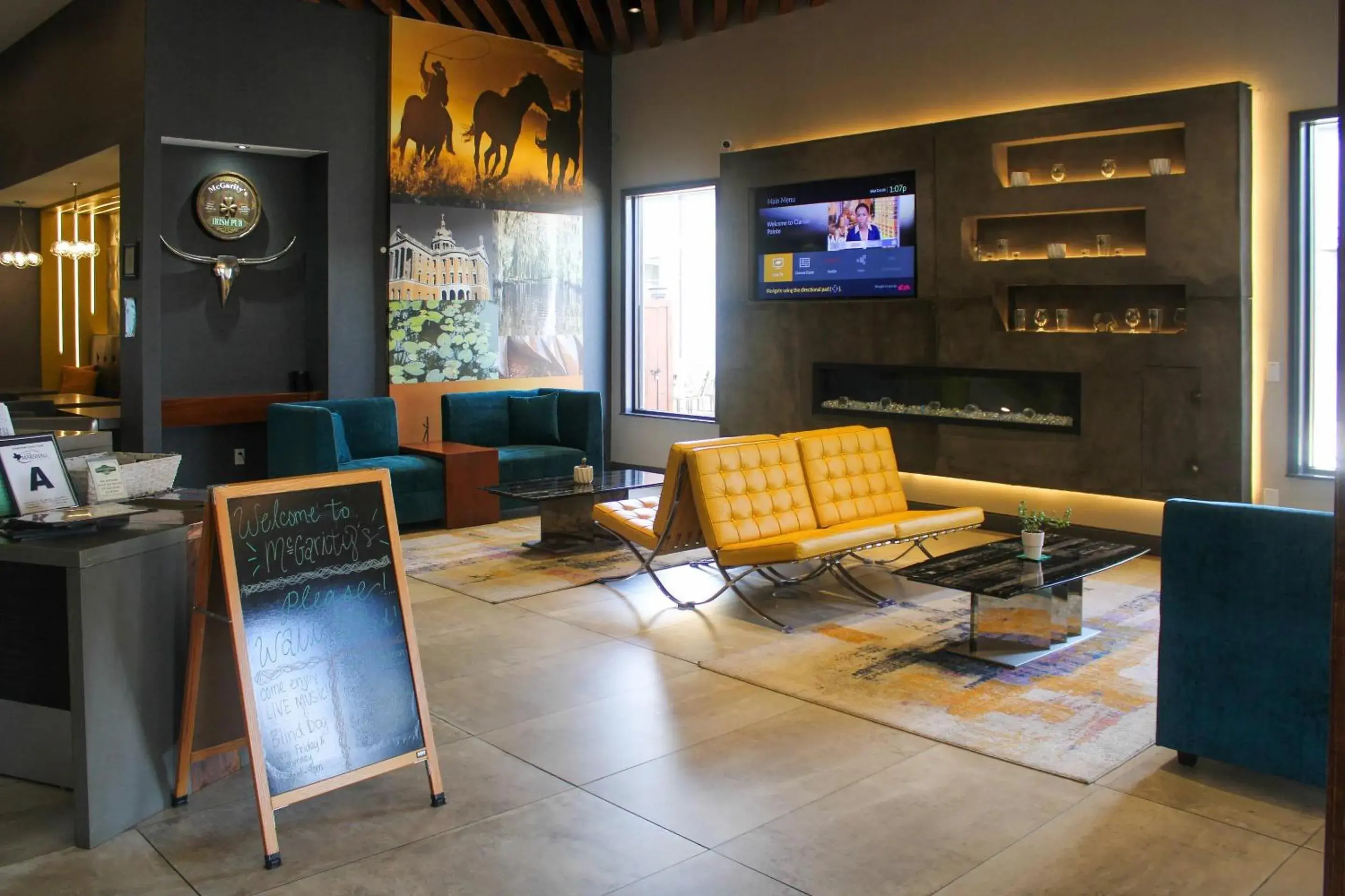 Lobby or reception in Clarion Pointe Marshall Lobby or reception in Clarion Pointe Marshall