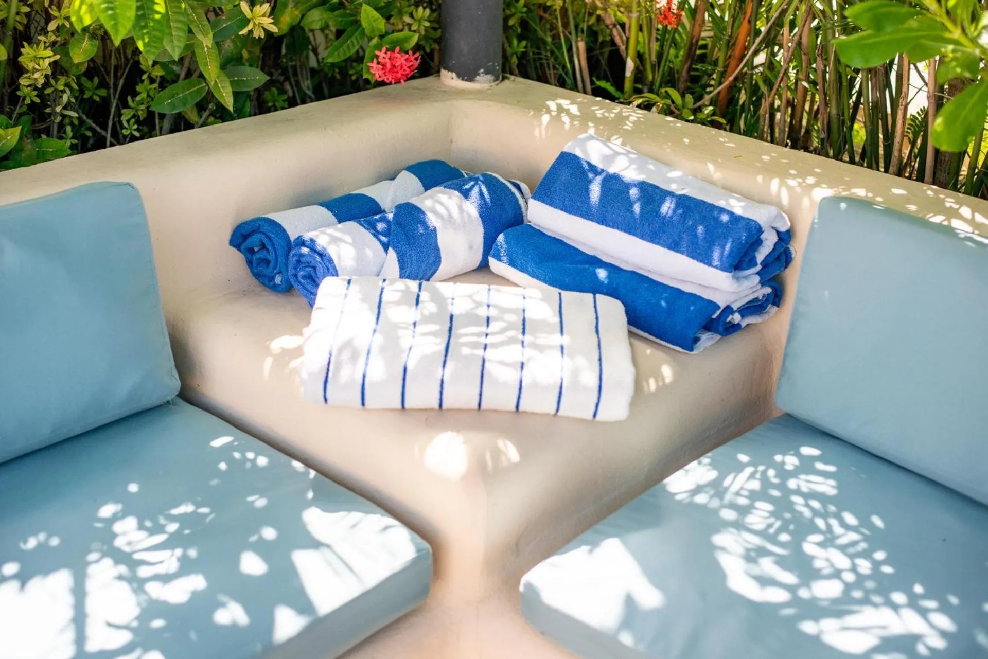 sunbed in Luxurious Penthouse with Jungle View & Private Pool