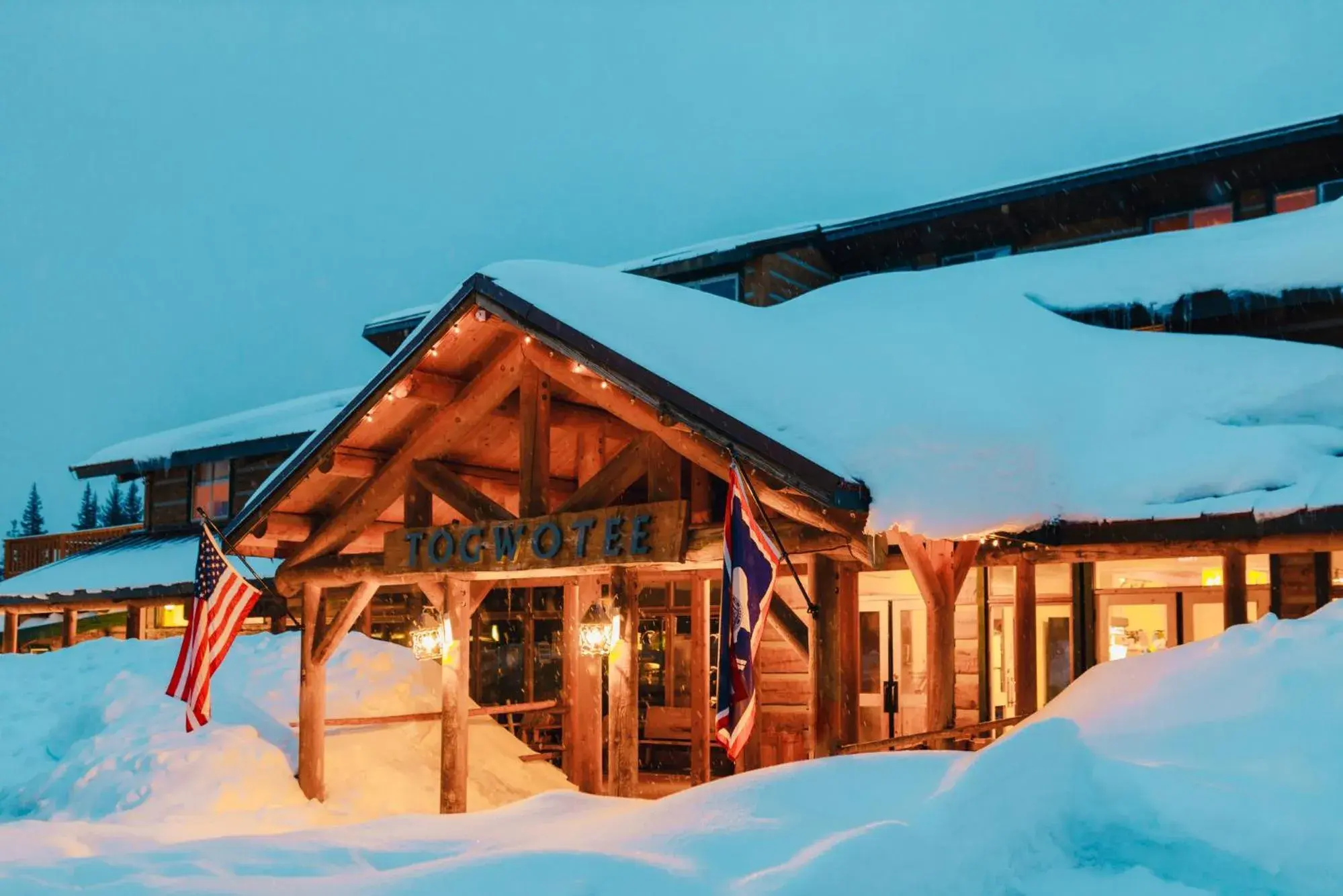 Property building in Togwotee Mountain Lodge Property building in Togwotee Mountain Lodge