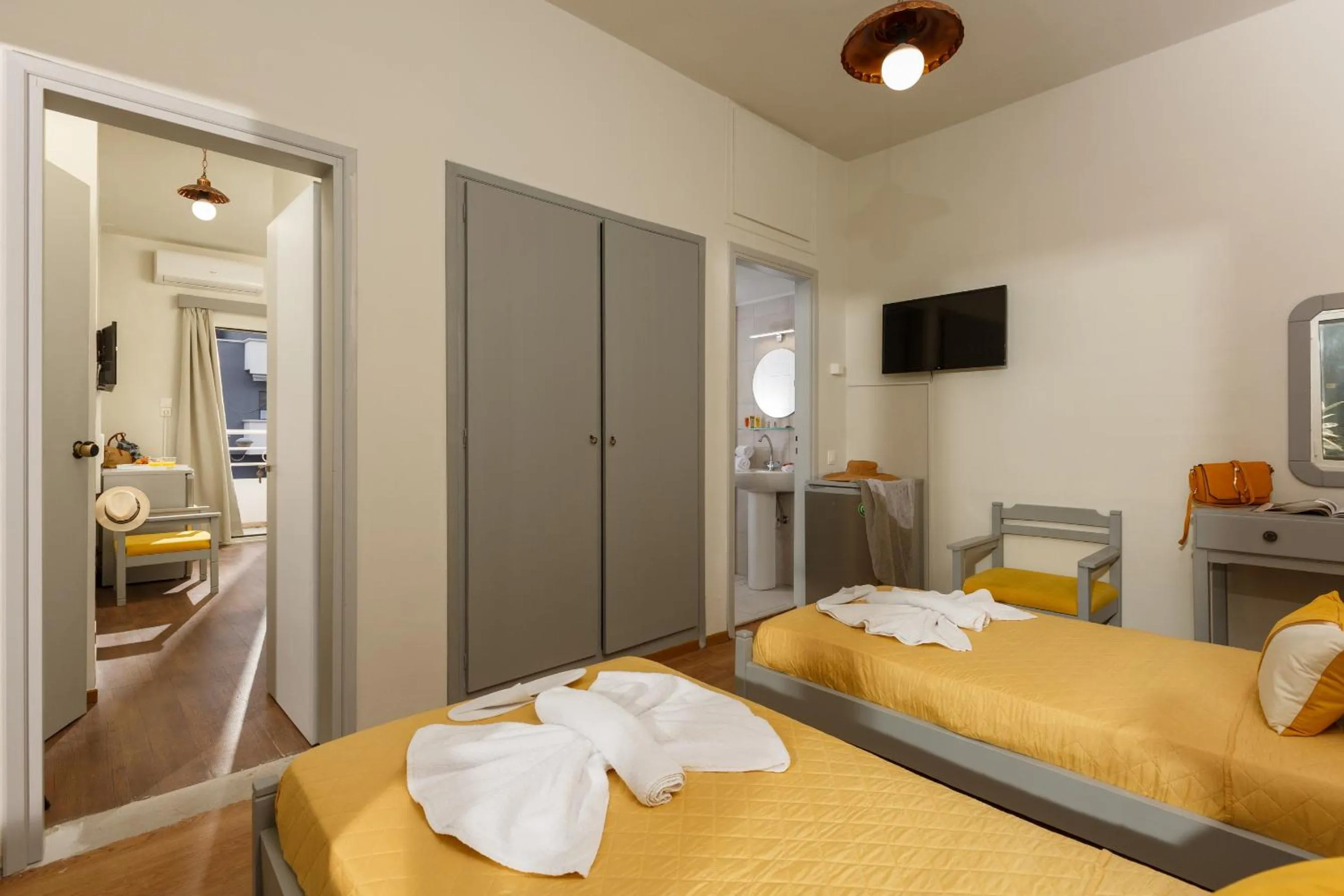 Bed in Asterion Hotel