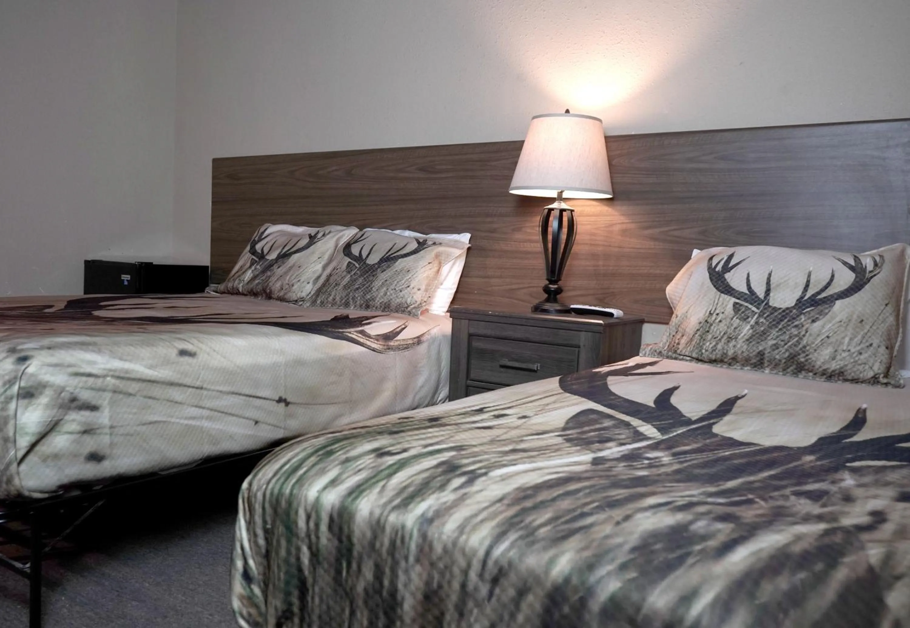 Bed in Old School Motel RV