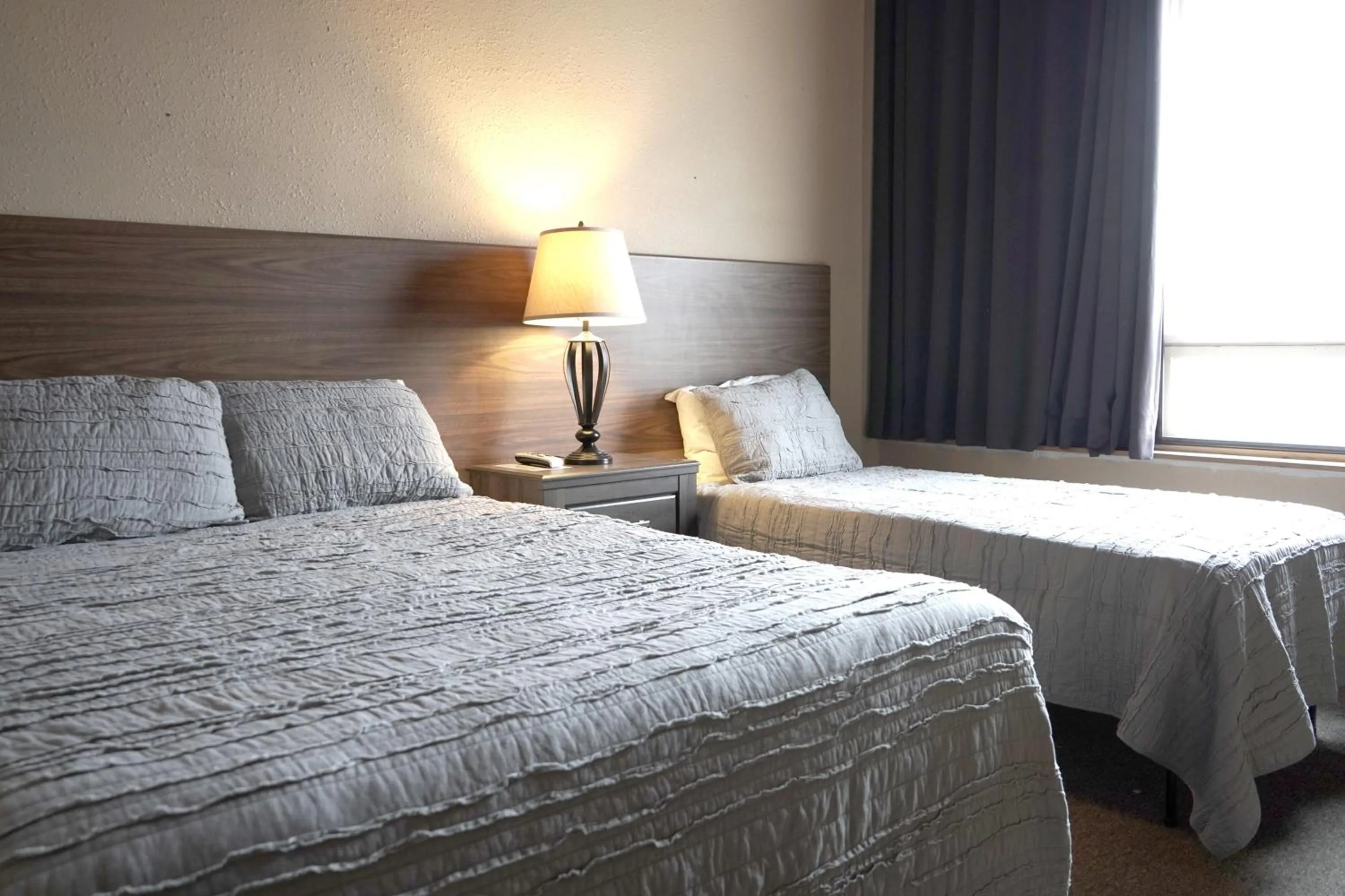 Bed in Old School Motel RV