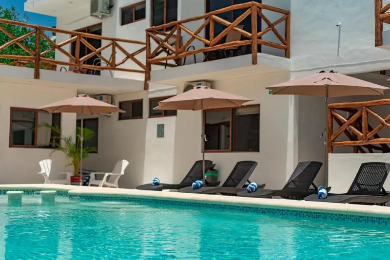 Swimming pool in Villas Palmar Holbox