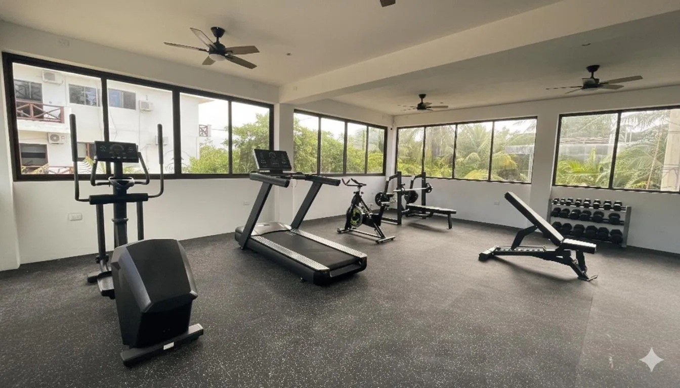 Fitness centre/facilities in Villas Palmar Holbox