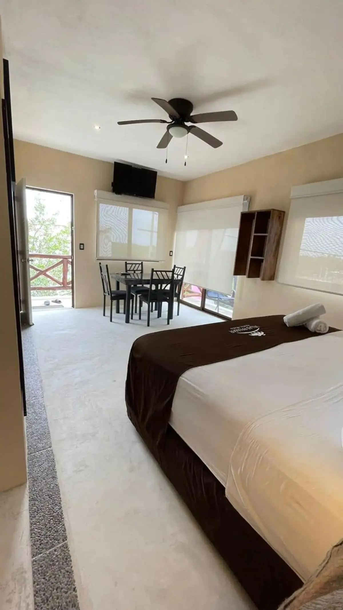 Bed in Villas Palmar Holbox