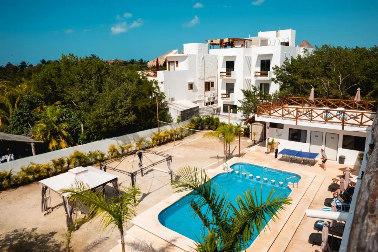 Swimming pool in Villas Palmar Holbox