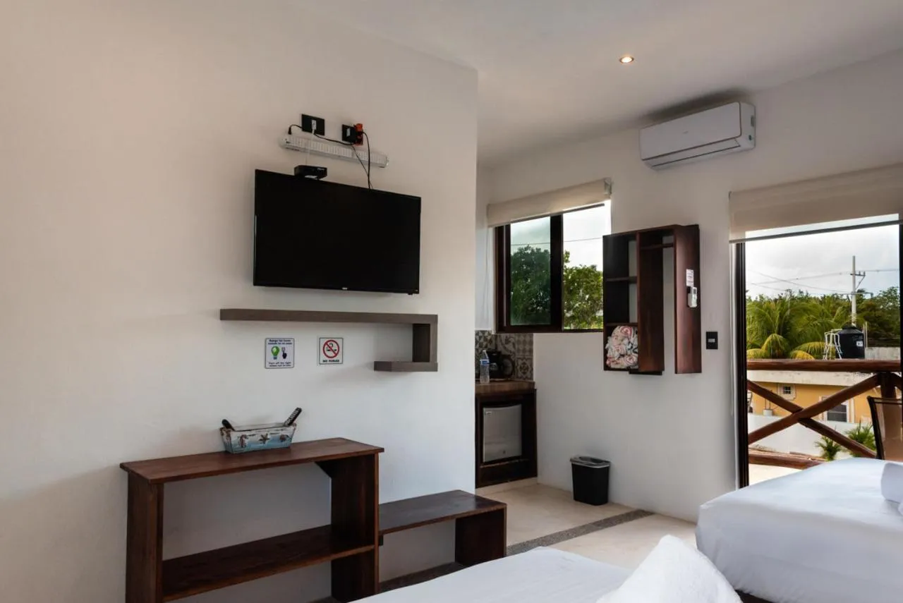 Bedroom, Bed in Villas Palmar Holbox