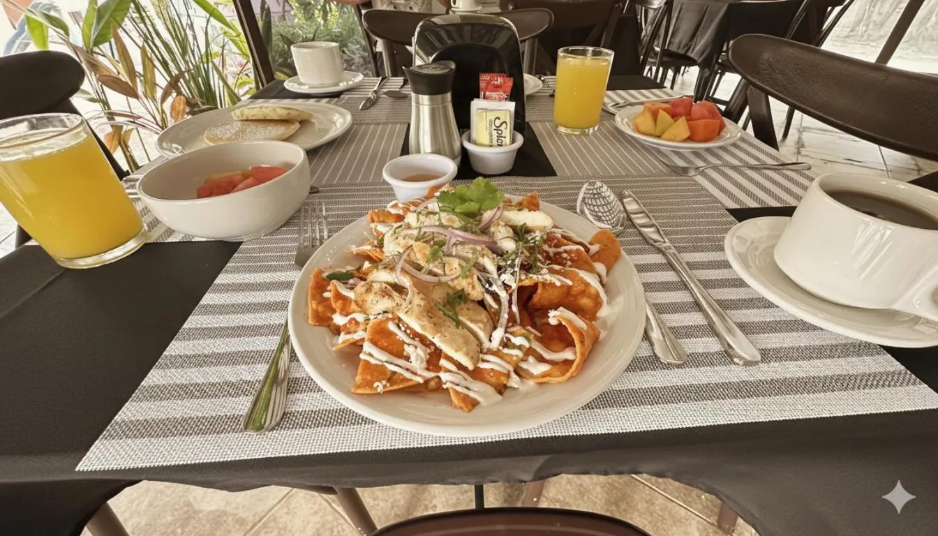 Breakfast in Villas Palmar Holbox