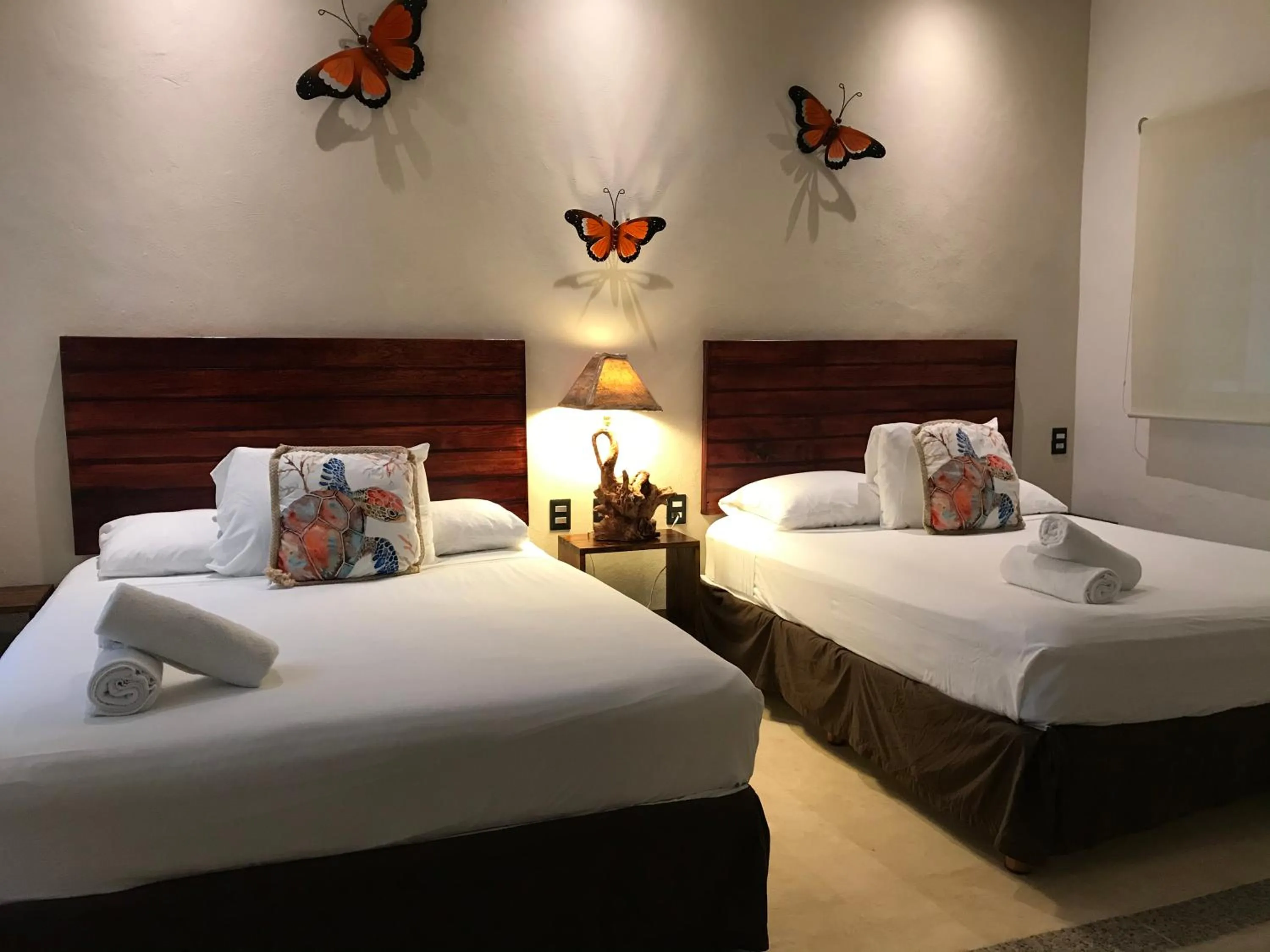 Bed in Villas Palmar Holbox