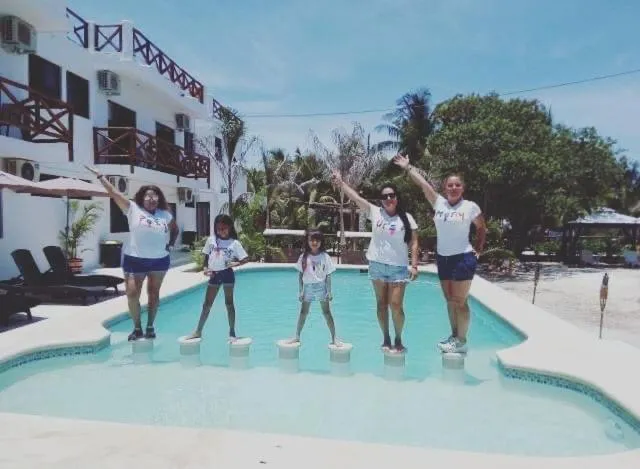 Swimming pool in Villas Palmar Holbox