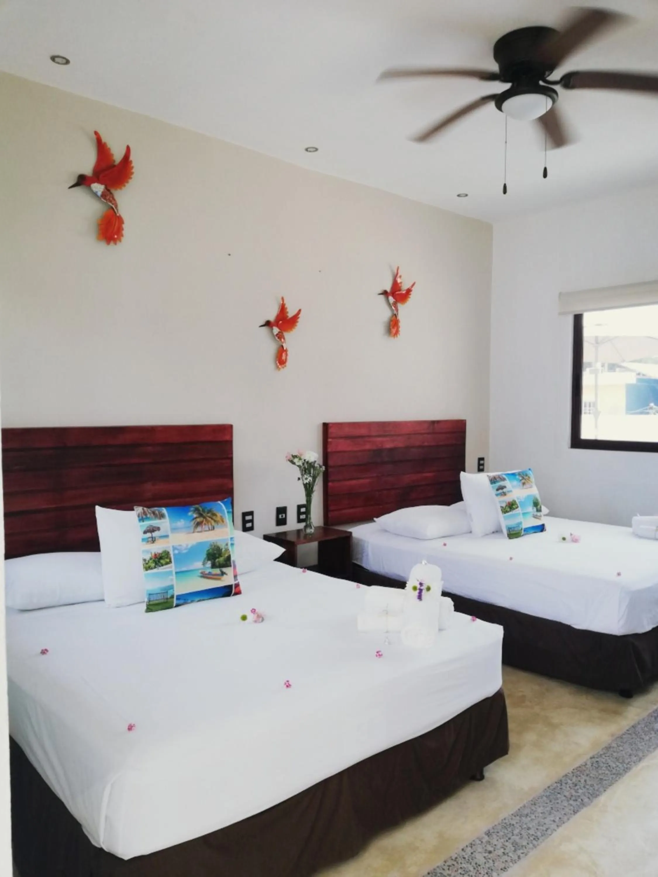 Bedroom, Bed in Villas Palmar Holbox