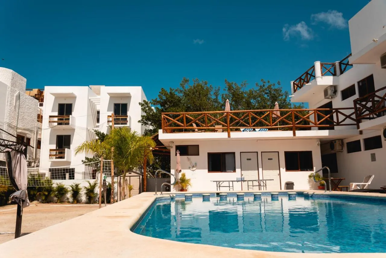 Swimming pool in Villas Palmar Holbox