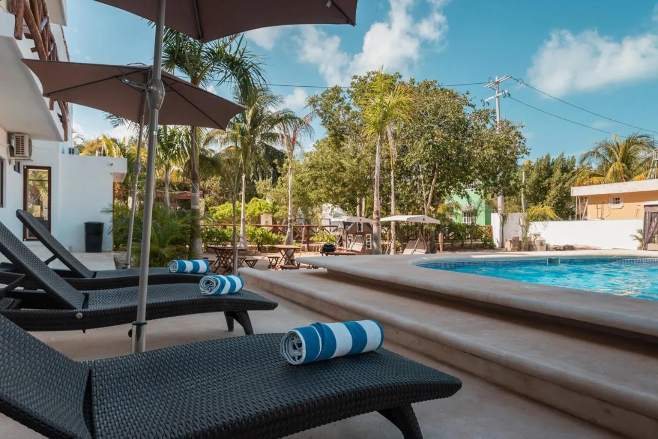 Swimming pool in Villas Palmar Holbox