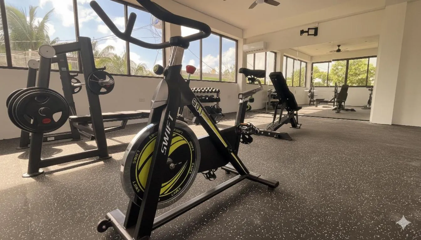 Fitness centre/facilities in Villas Palmar Holbox