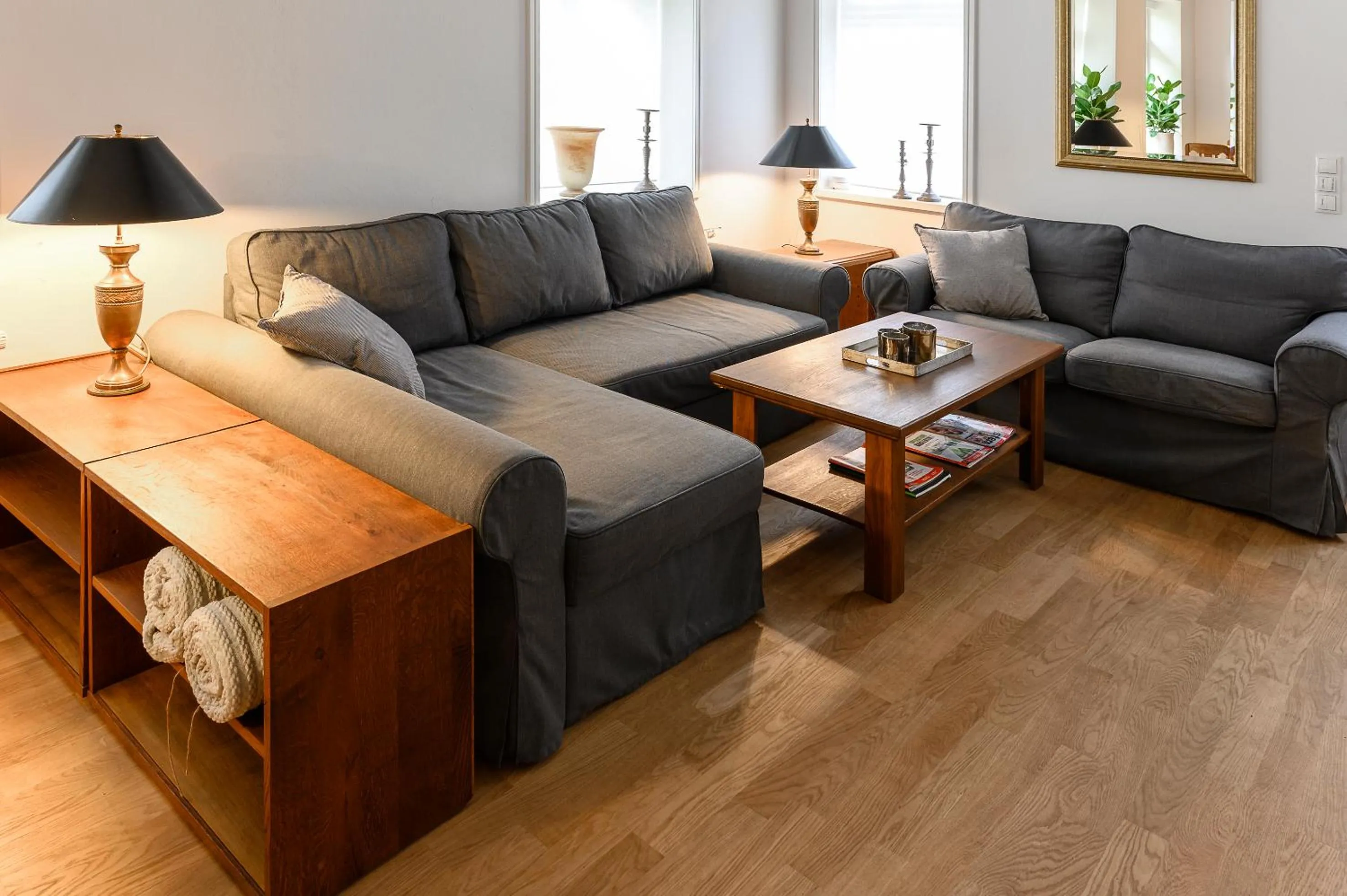 Living room in Altstadt Apartments Verden
